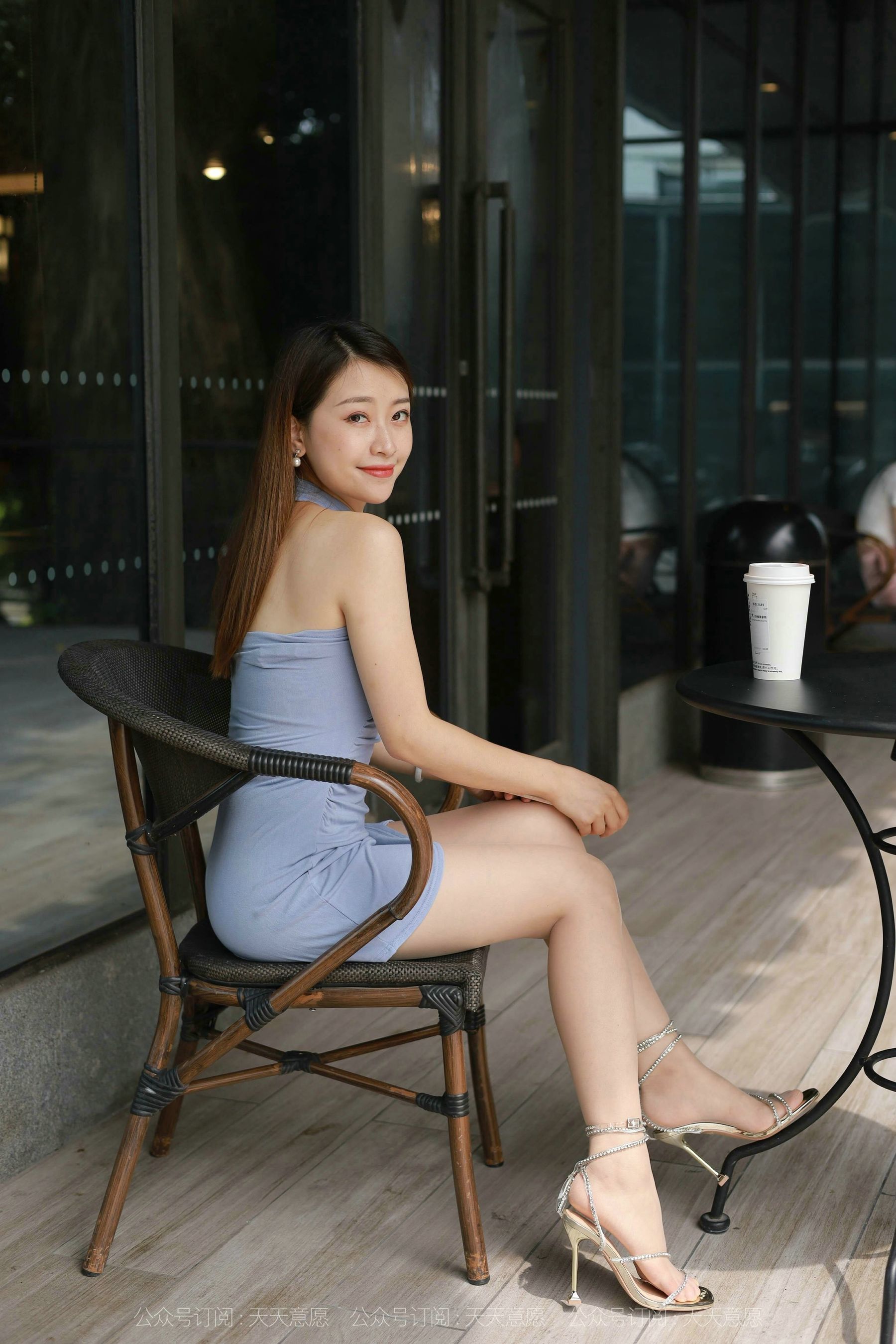 [IESS异思趣向]  模特：小婕《咖啡店邂逅网紅美女》