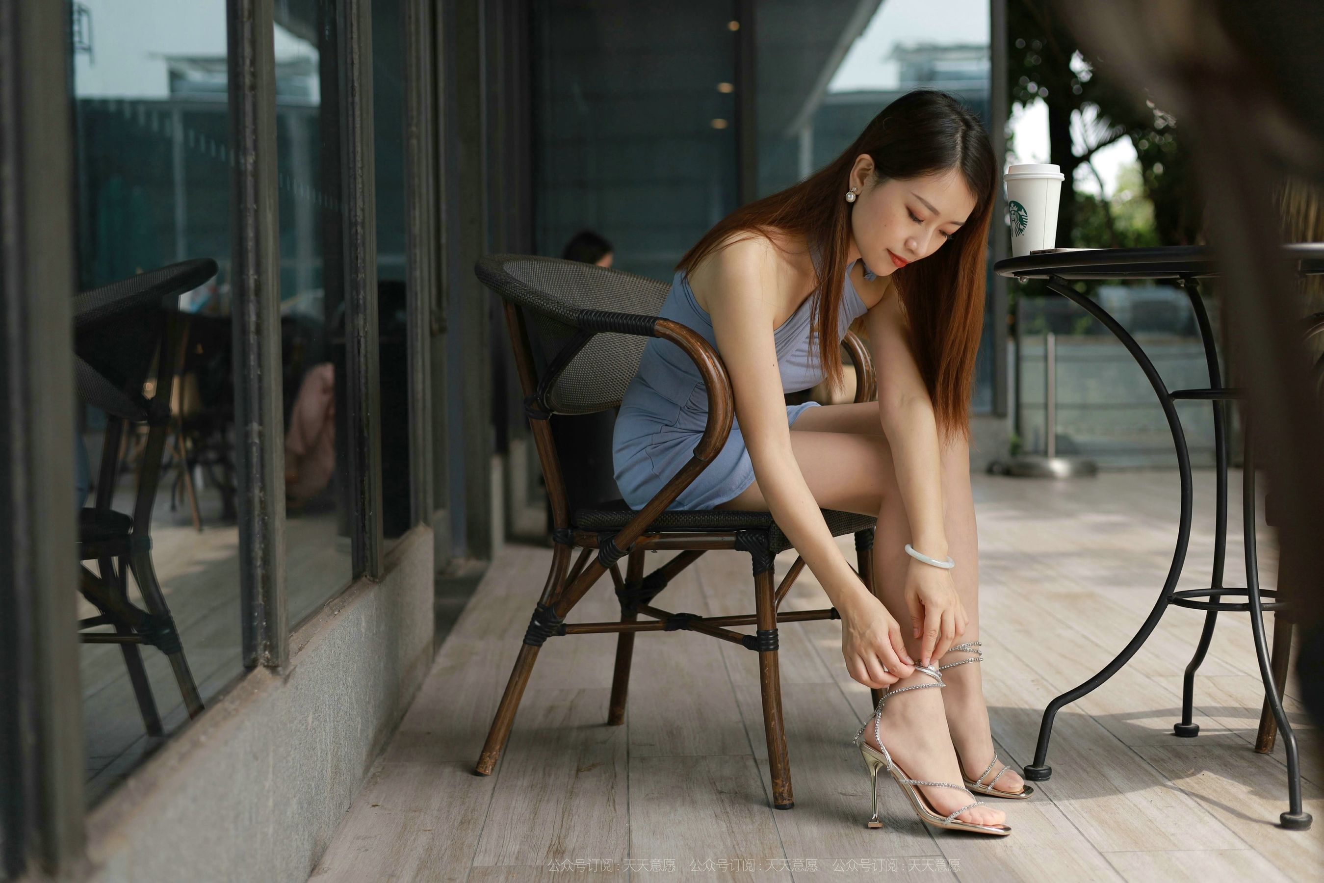 [IESS异思趣向]  模特：小婕《咖啡店邂逅网紅美女》