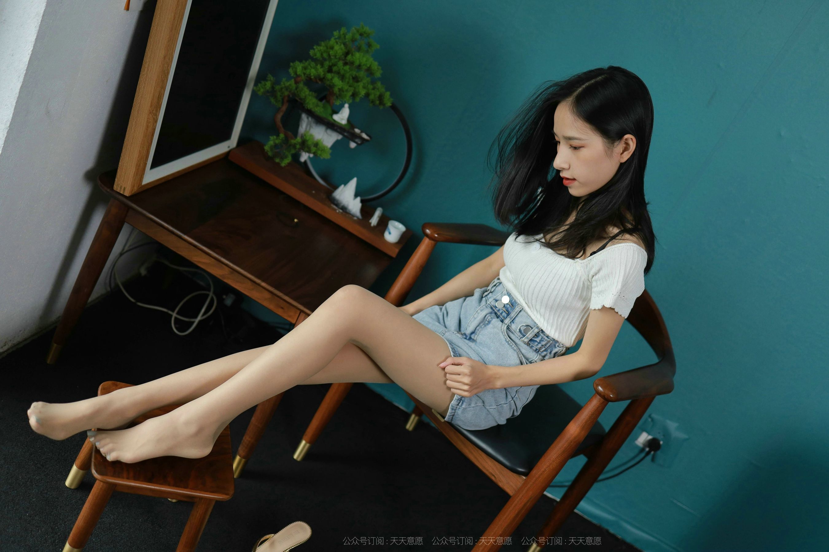 [IESS异思趣向]  模特：美子《清新牛仔裤》