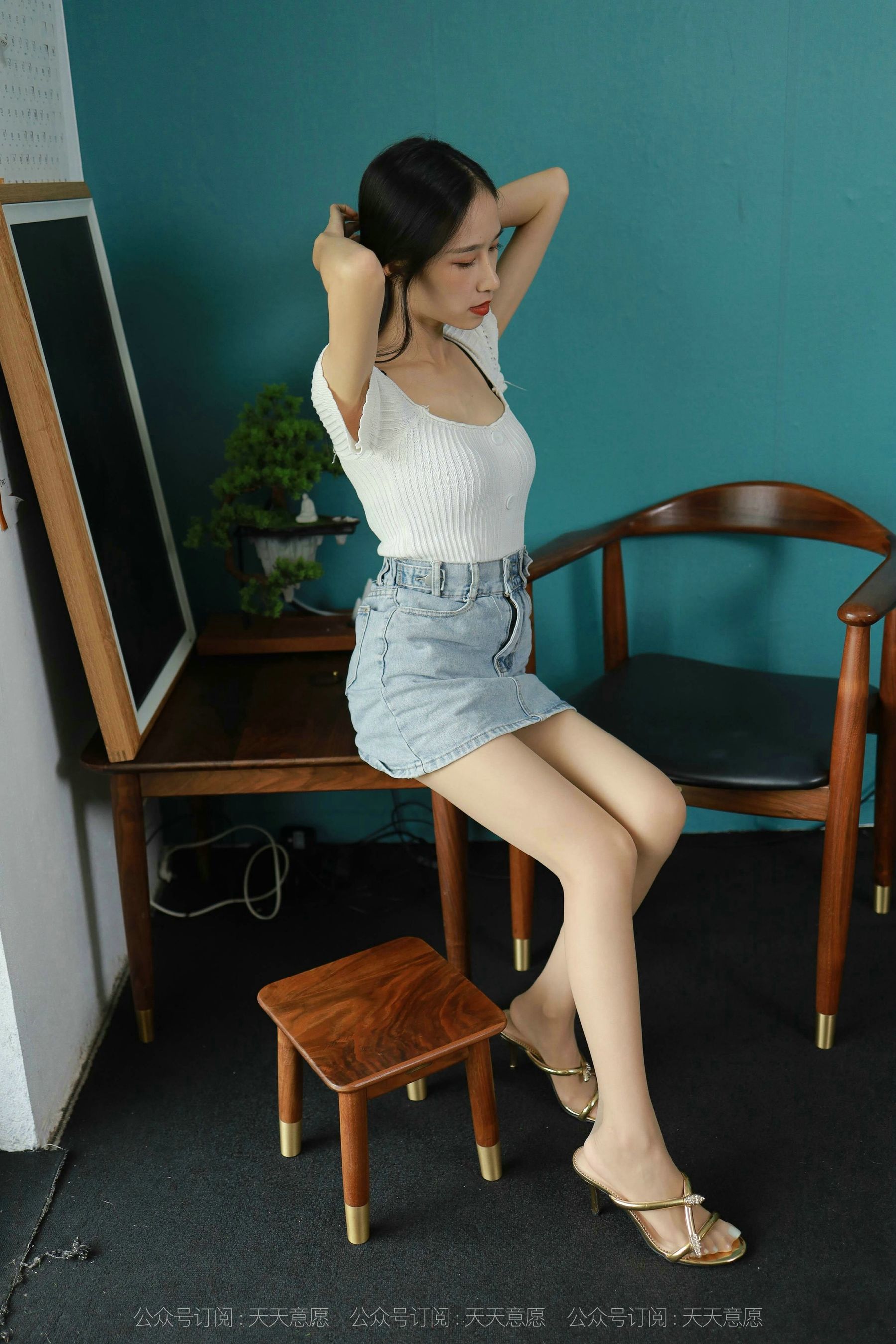 [IESS异思趣向]  模特：美子《清新牛仔裤》