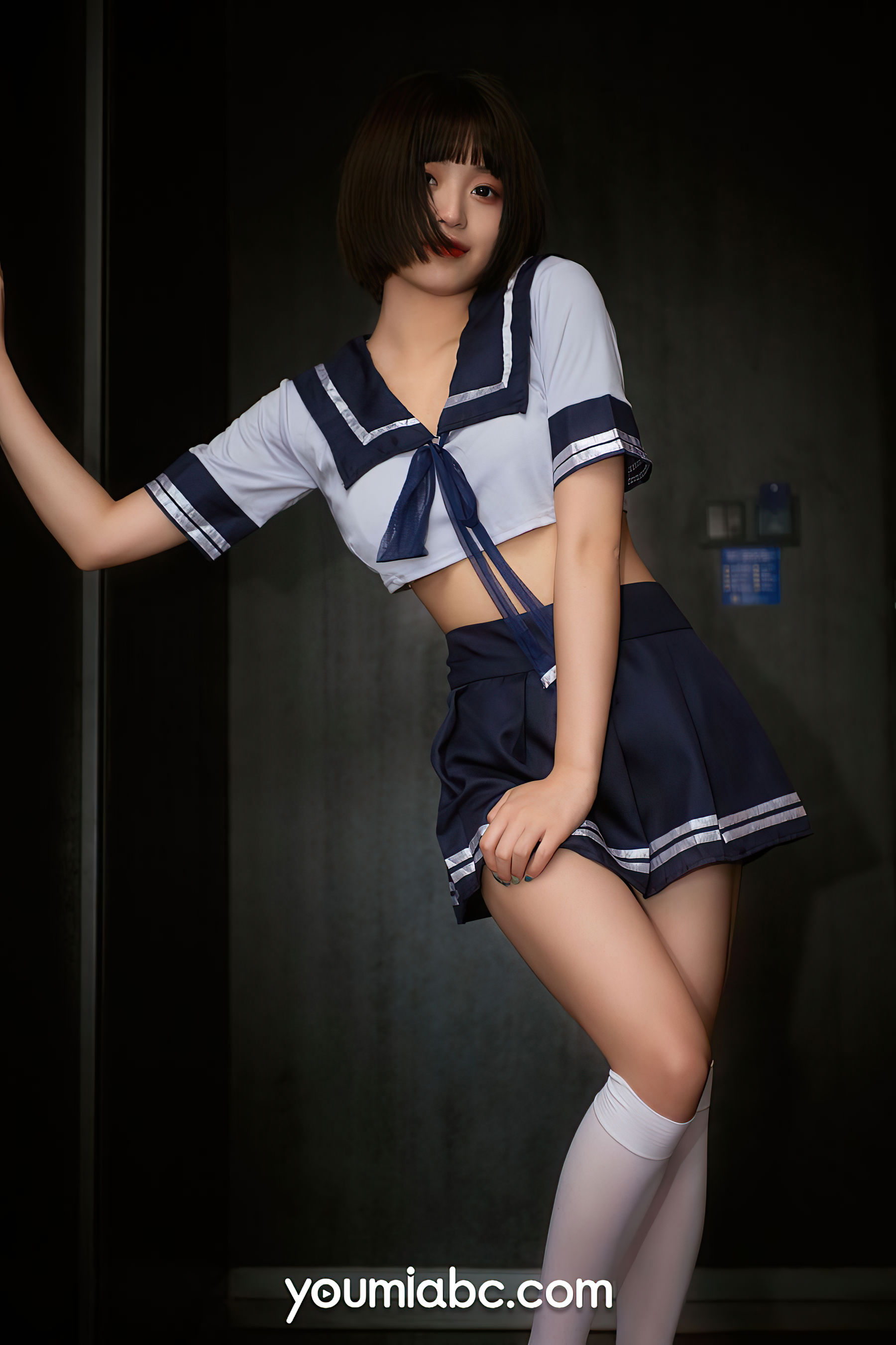 [尤蜜YouMiabc]  萌萌 放学等我
