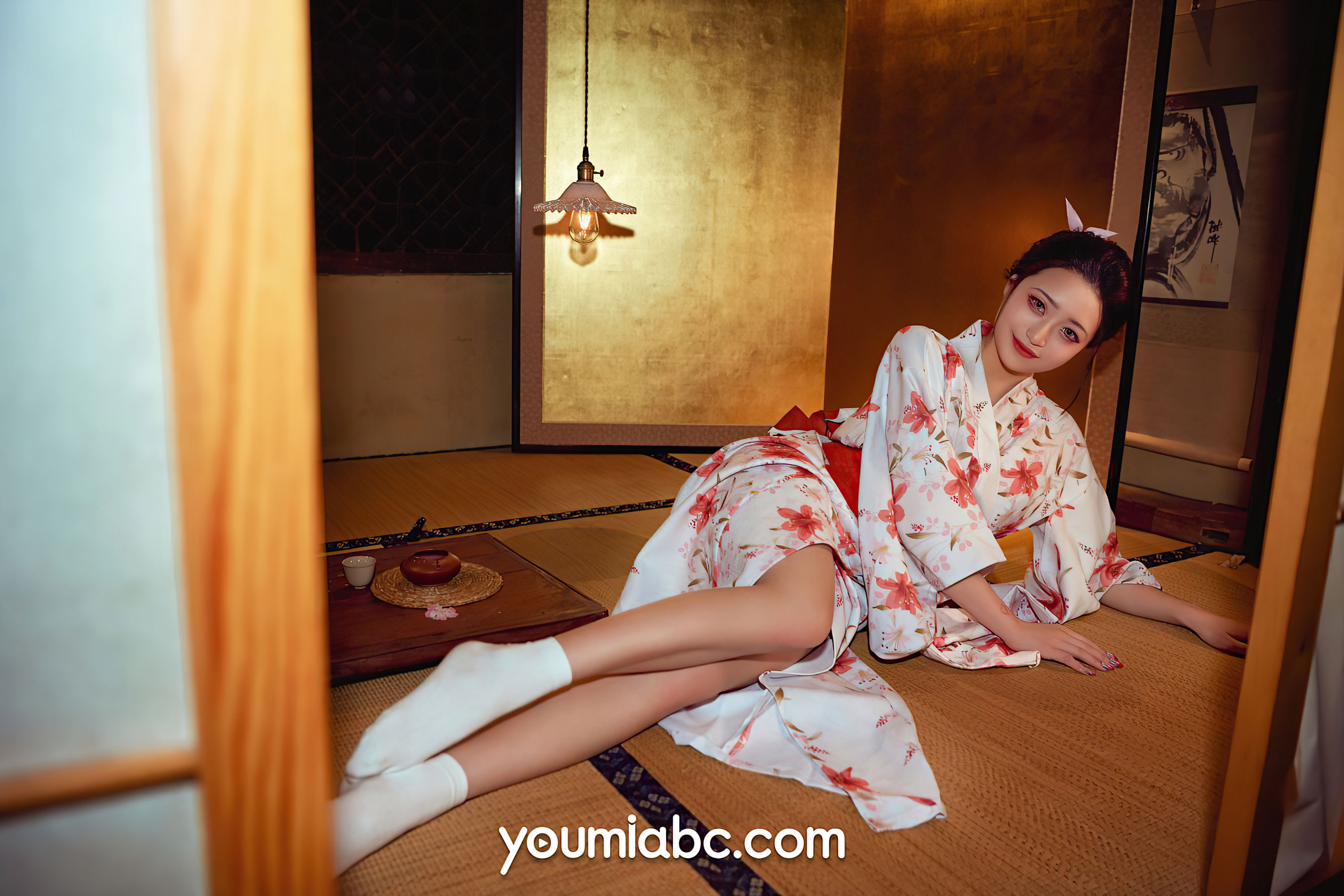 [尤蜜YouMiabc]  萌萌 花魁道中