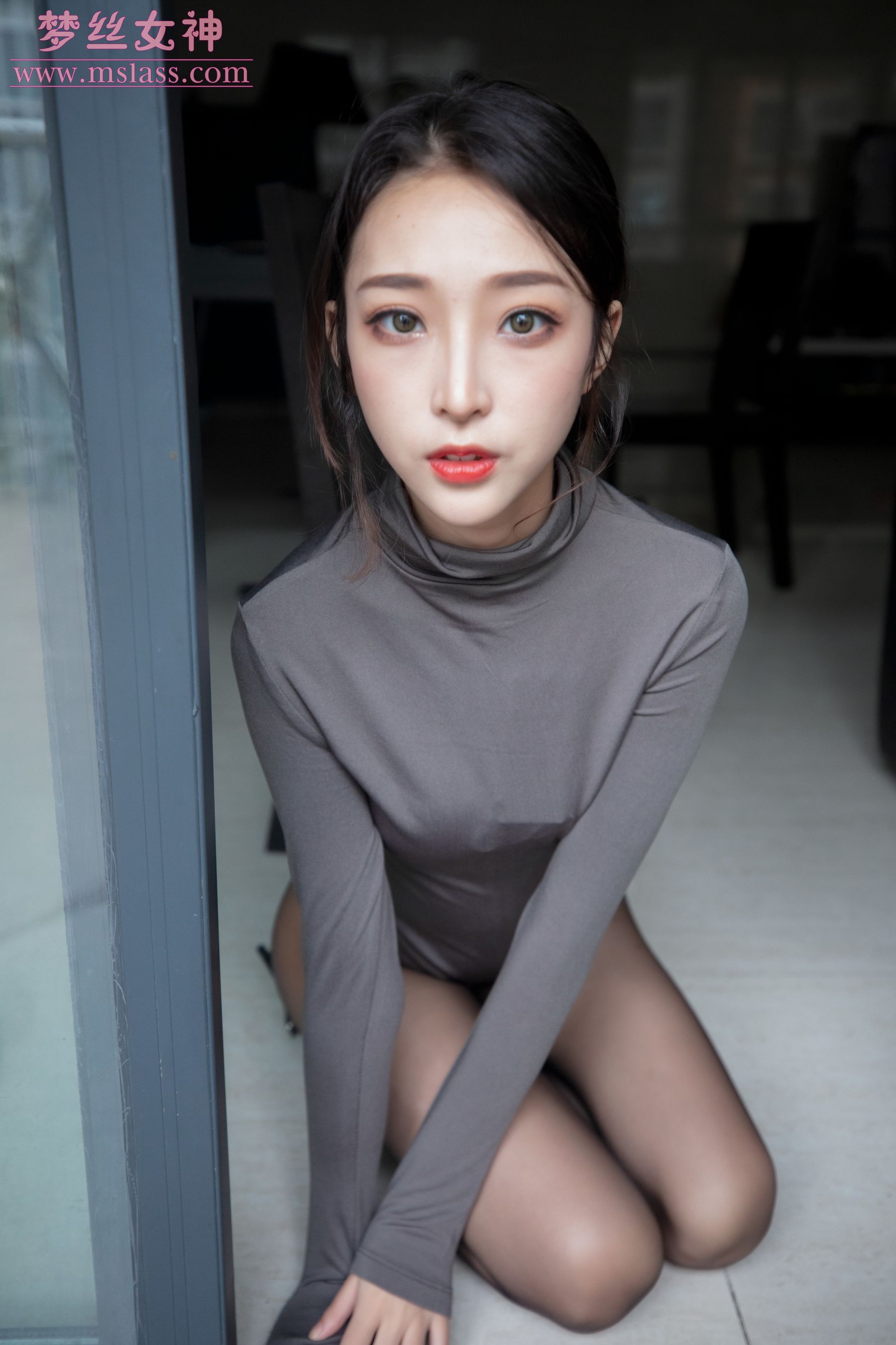 [梦丝女神MSLASS]  乔儿 美女主播（黑色）