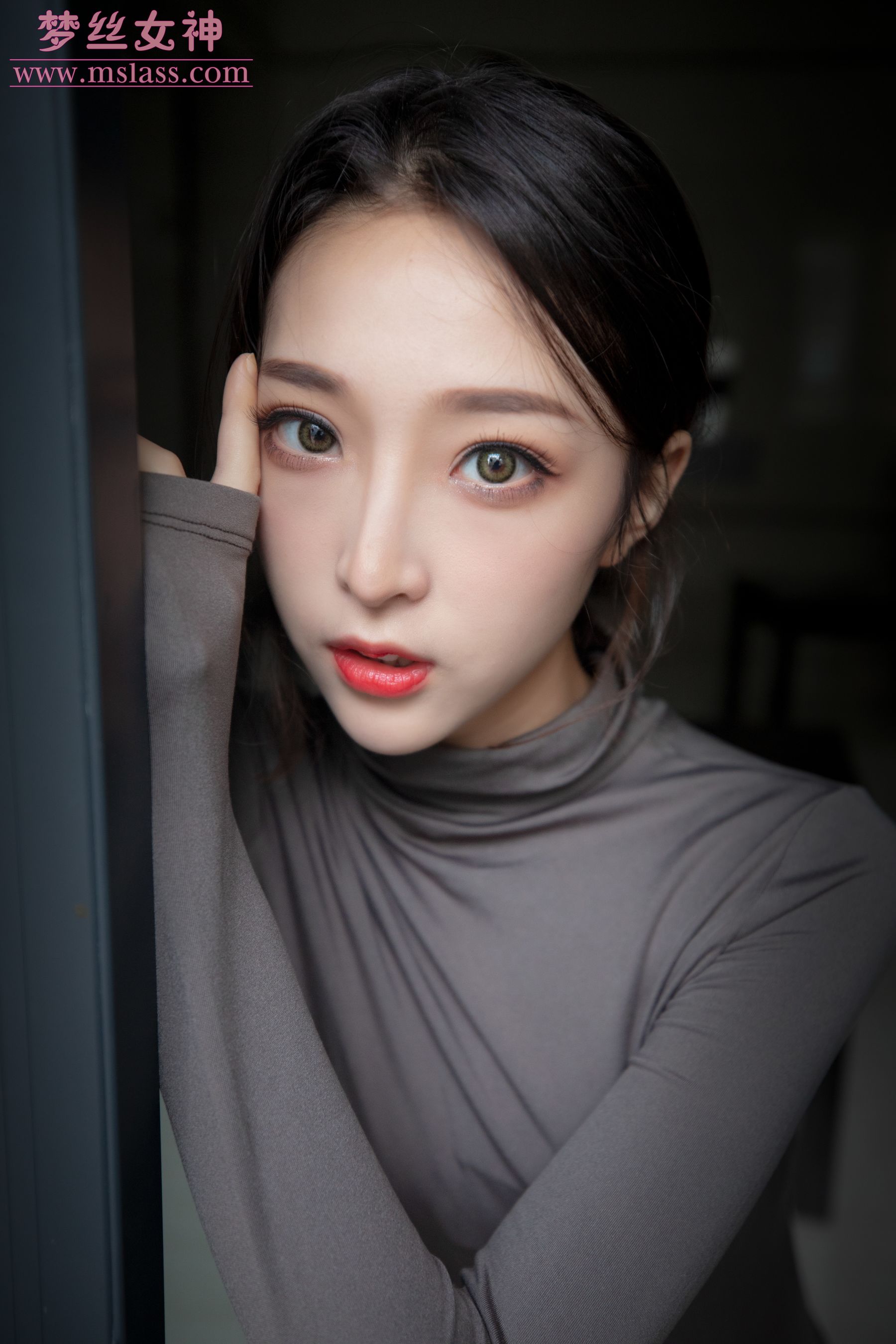 [梦丝女神MSLASS]  乔儿 美女主播（黑色）