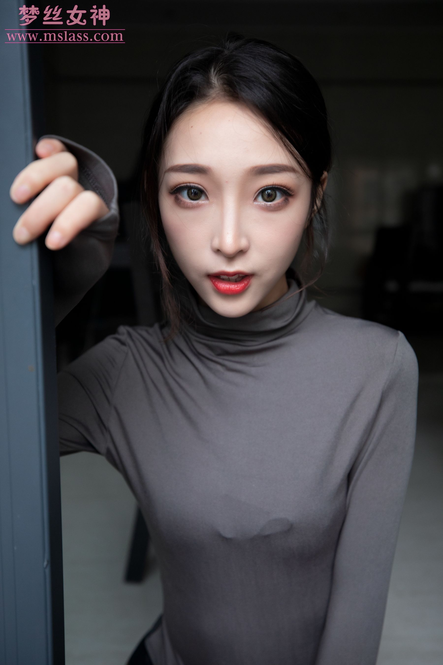 [梦丝女神MSLASS]  乔儿 美女主播（黑色）