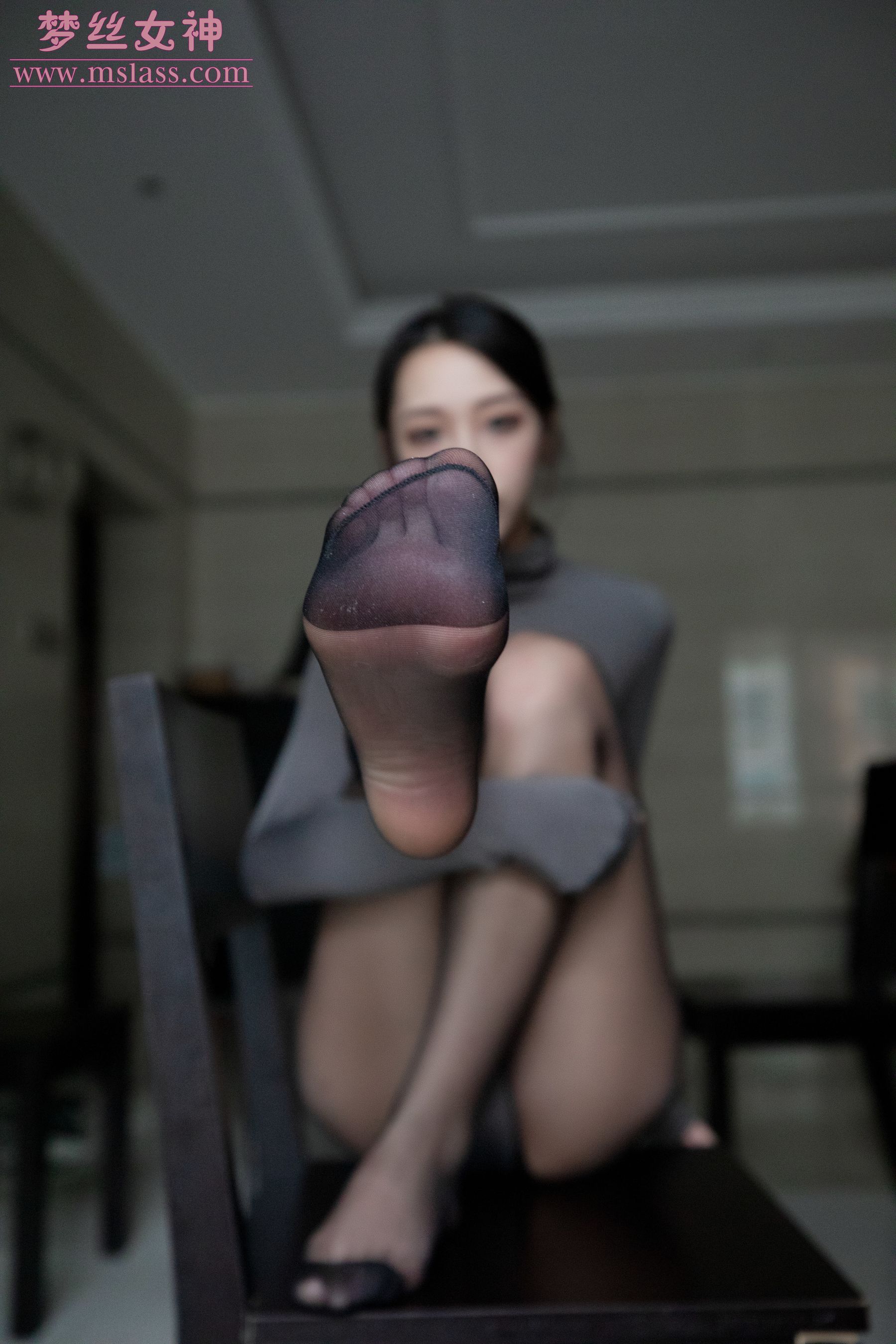 [梦丝女神MSLASS]  乔儿 美女主播（黑色）