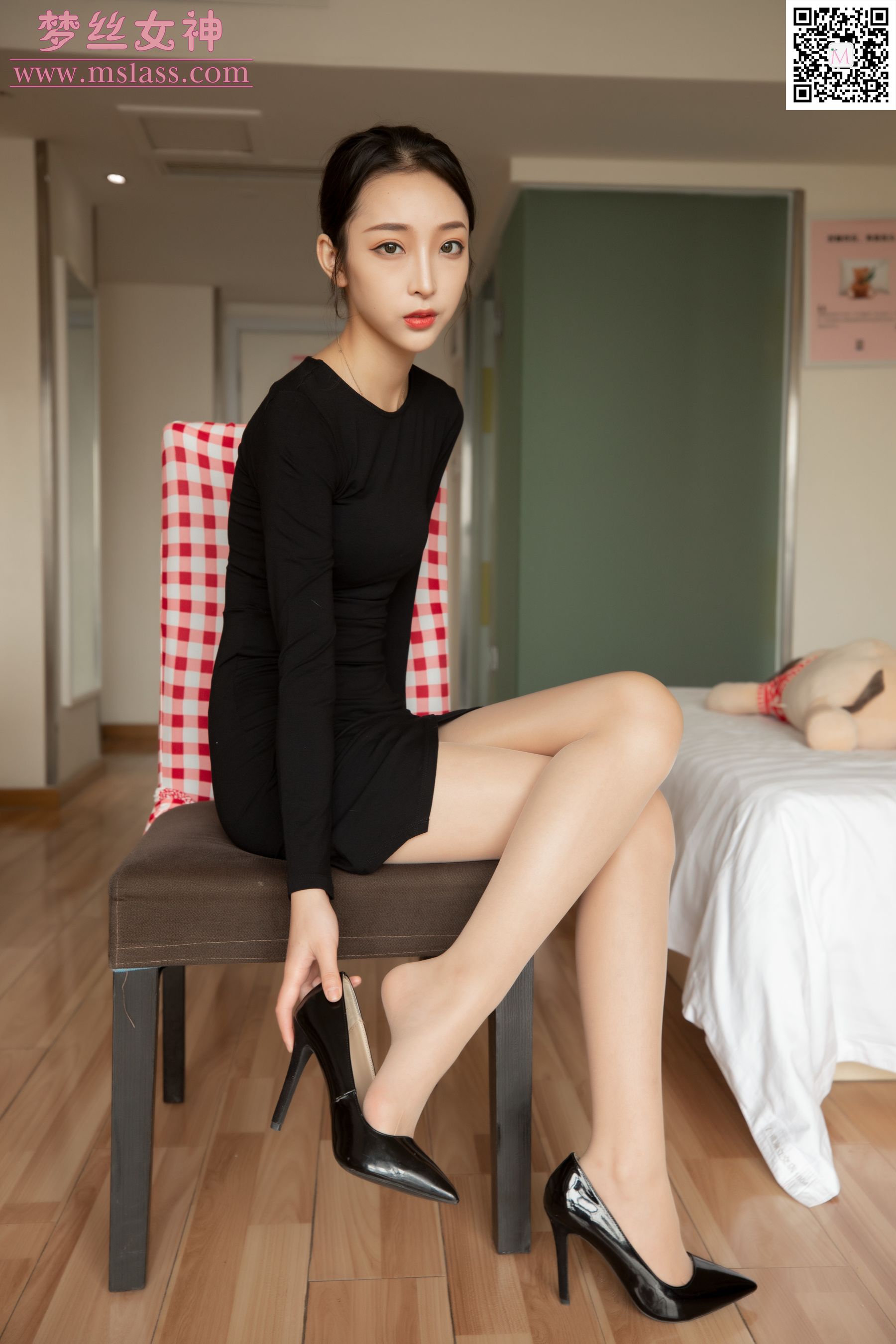 [梦丝女神MSLASS]  乔儿 黑色魅影