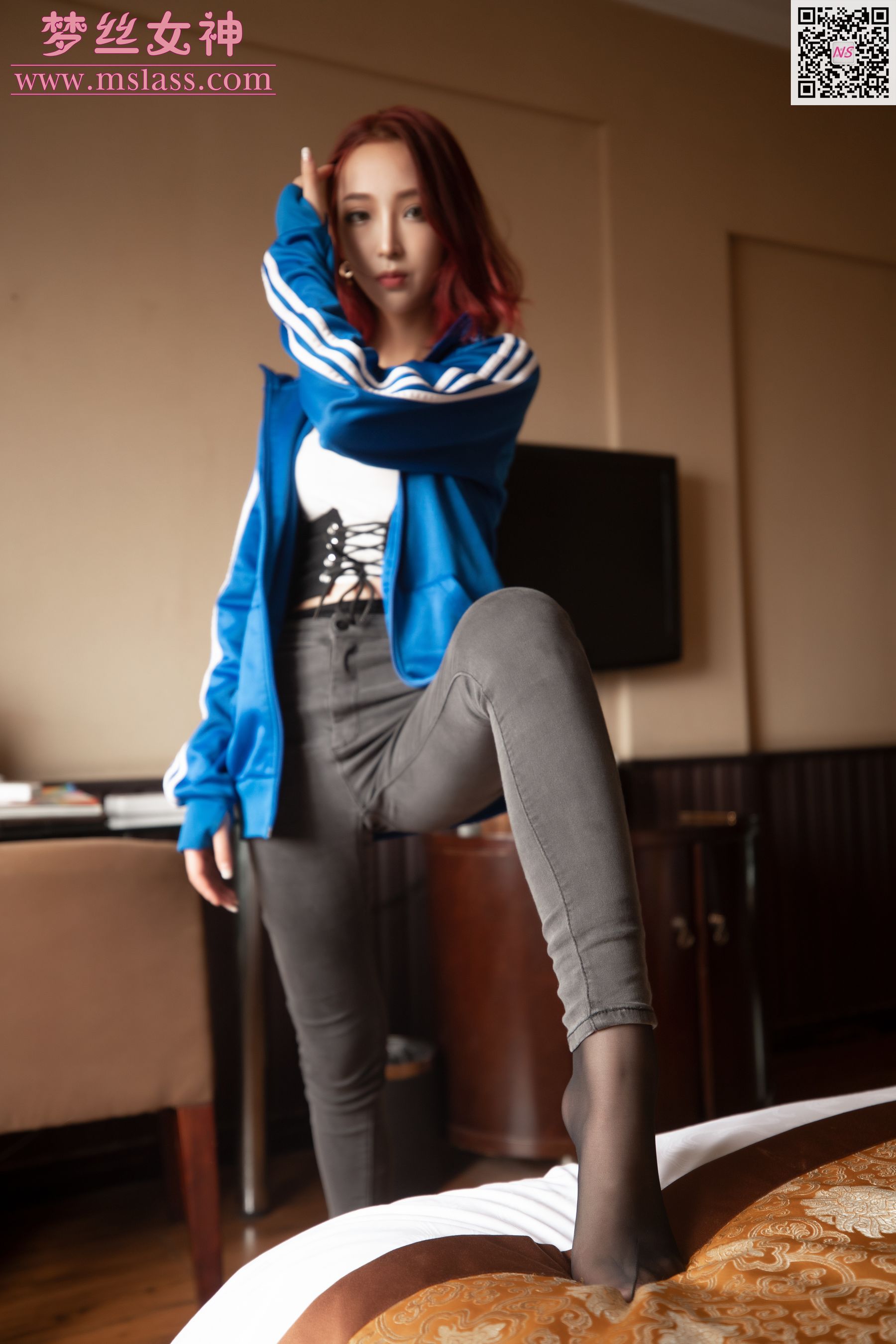 [梦丝女神MSLASS]  乔儿回忆的校服（黑色版）