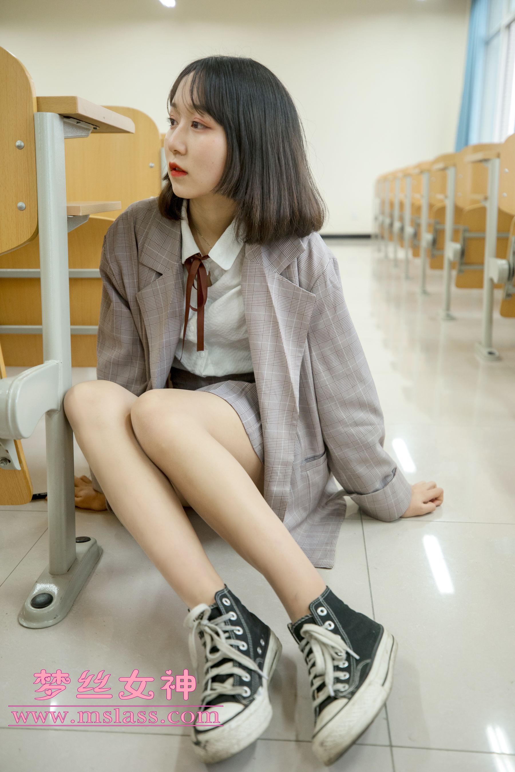 [梦丝女神MSLASS]  刘诺 教室顷语