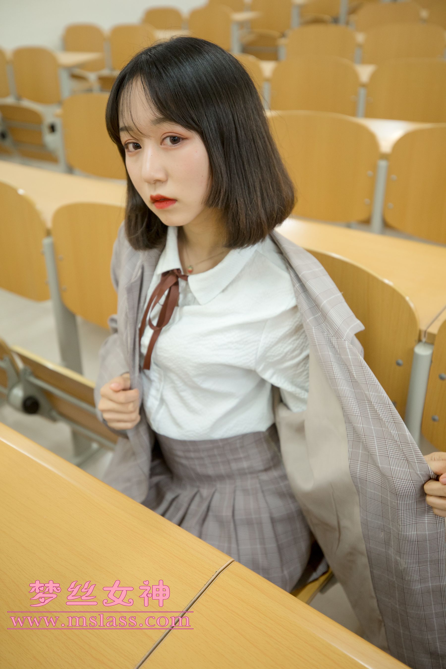 [梦丝女神MSLASS]  刘诺 教室顷语