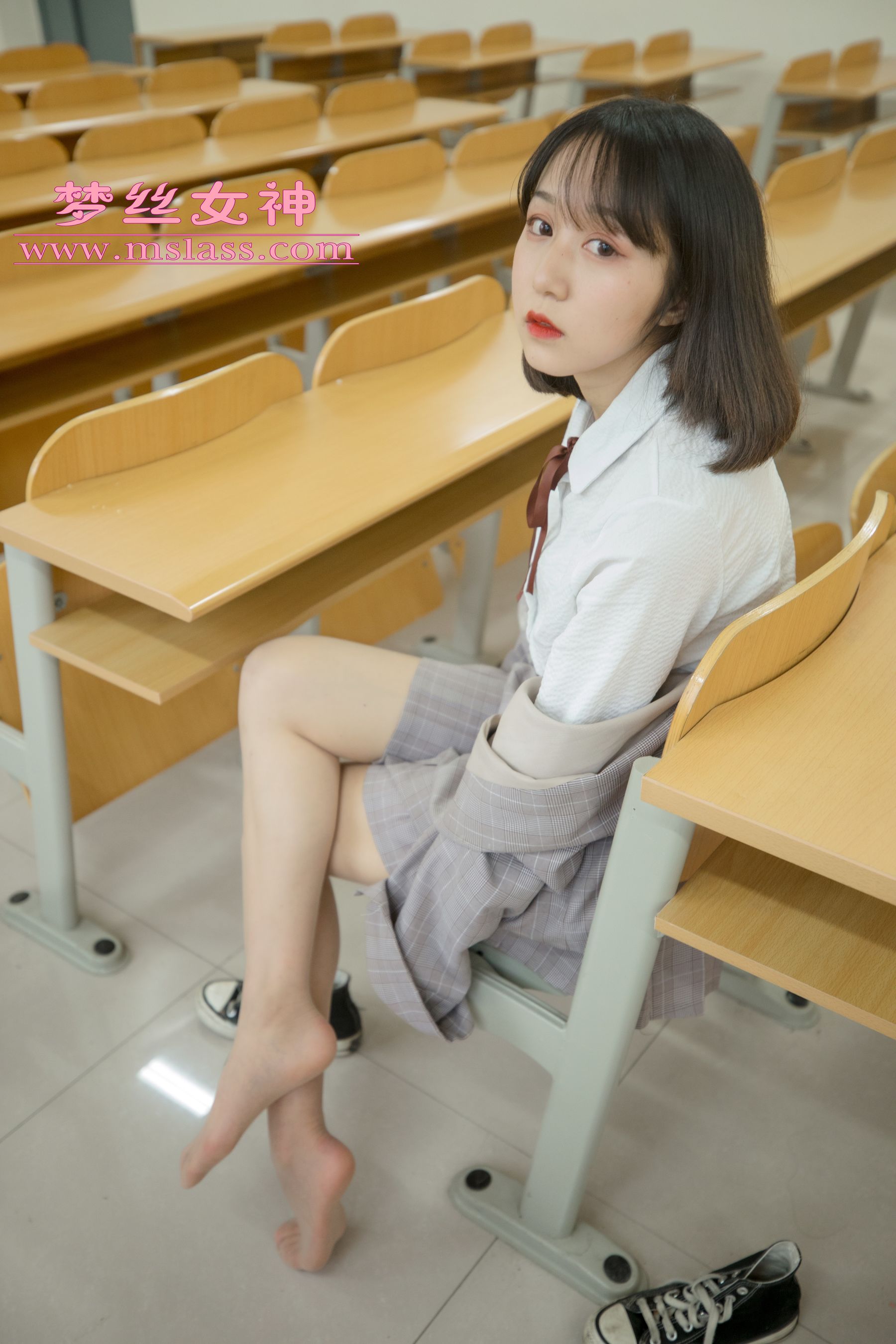 [梦丝女神MSLASS]  刘诺 教室顷语