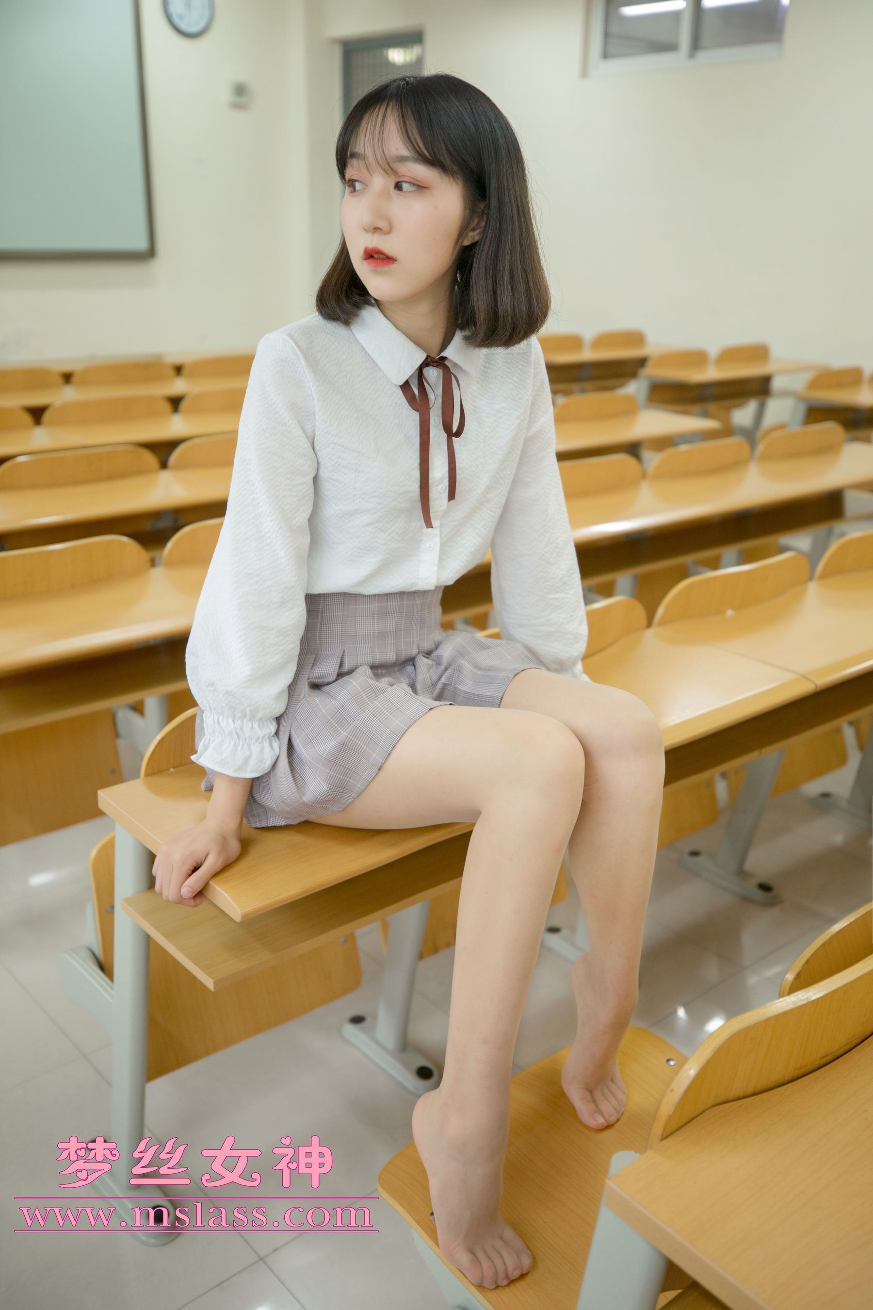 [梦丝女神MSLASS]  刘诺 教室顷语