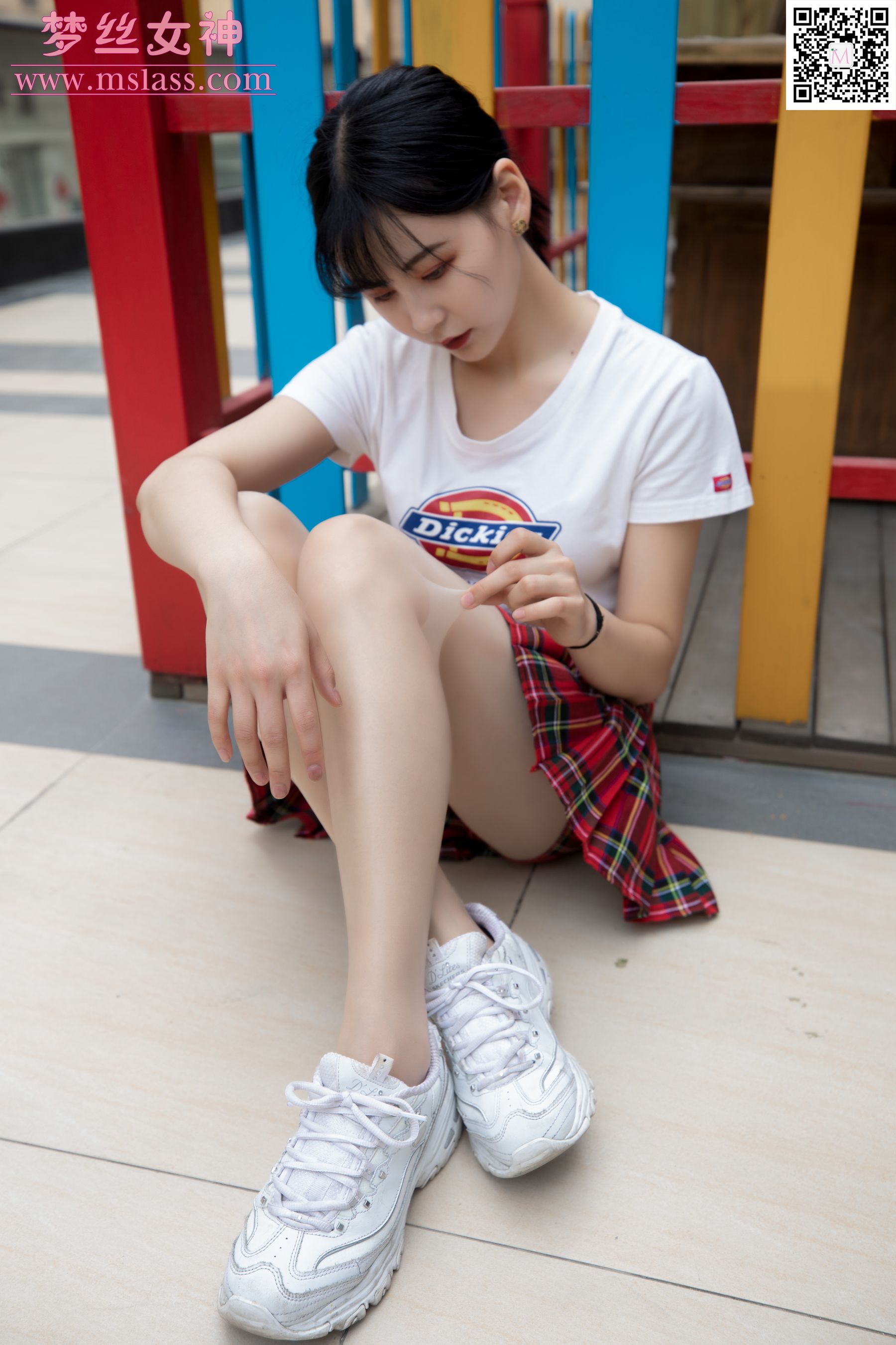 [梦丝女神MSLASS]  可岚 小白鞋的搭配