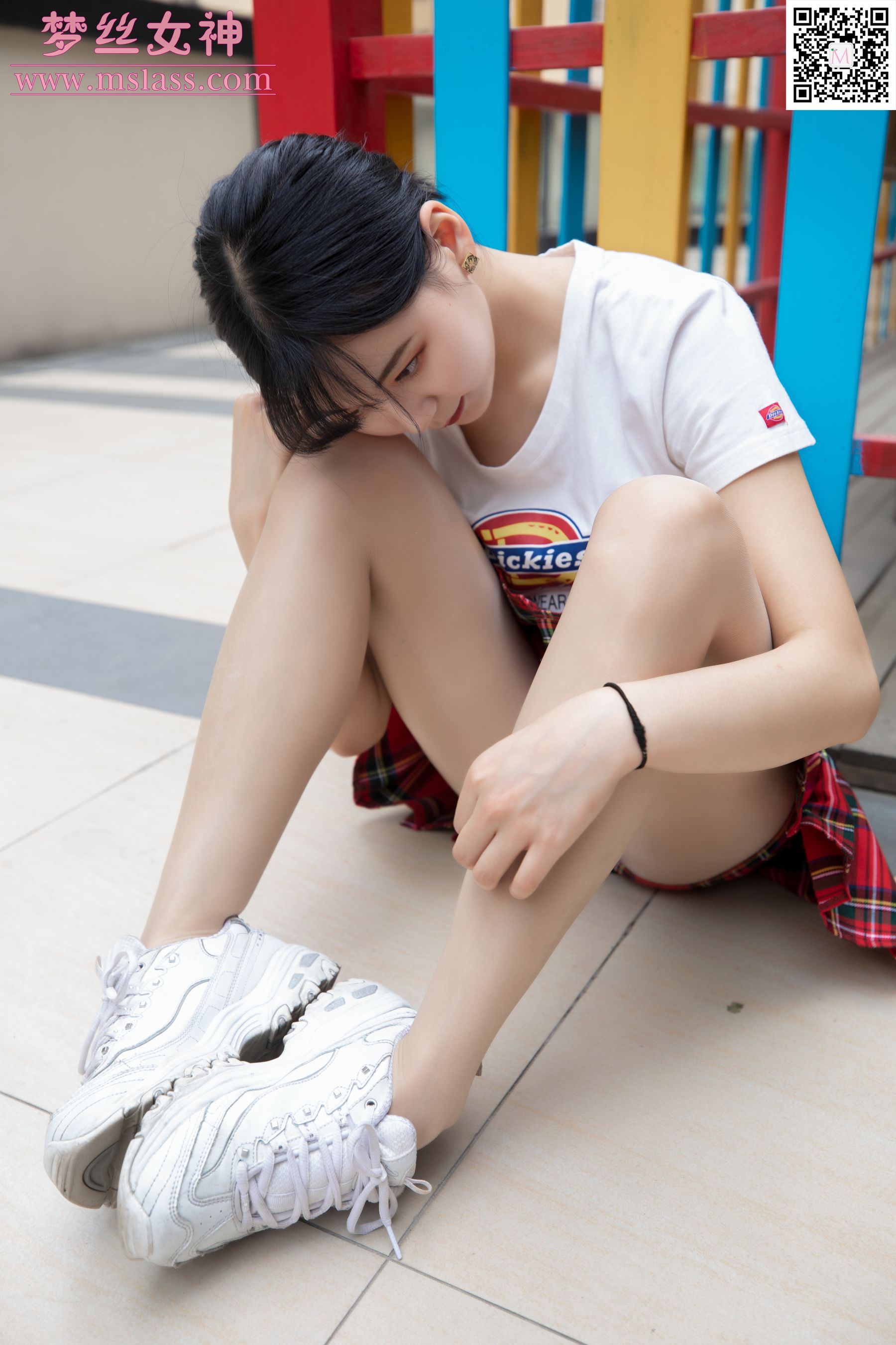 [梦丝女神MSLASS]  可岚 小白鞋的搭配