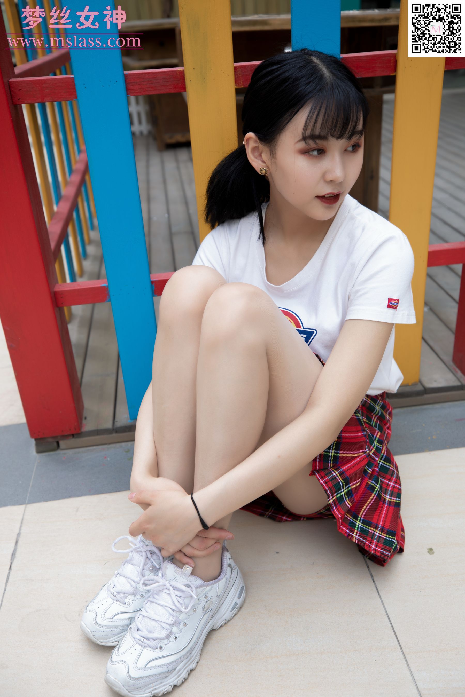 [梦丝女神MSLASS]  可岚 小白鞋的搭配