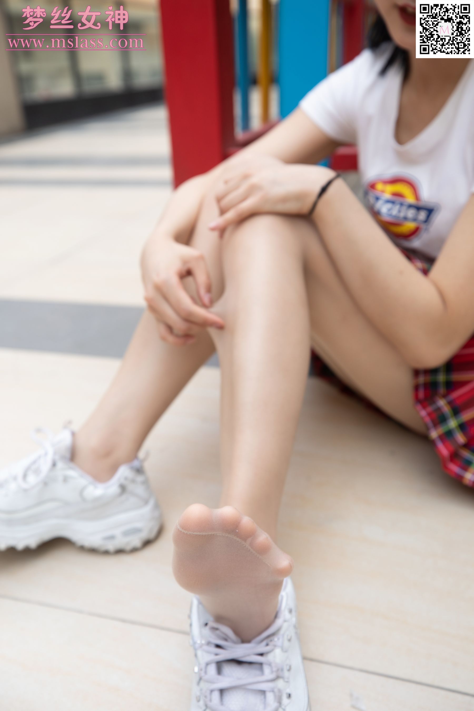[梦丝女神MSLASS]  可岚 小白鞋的搭配