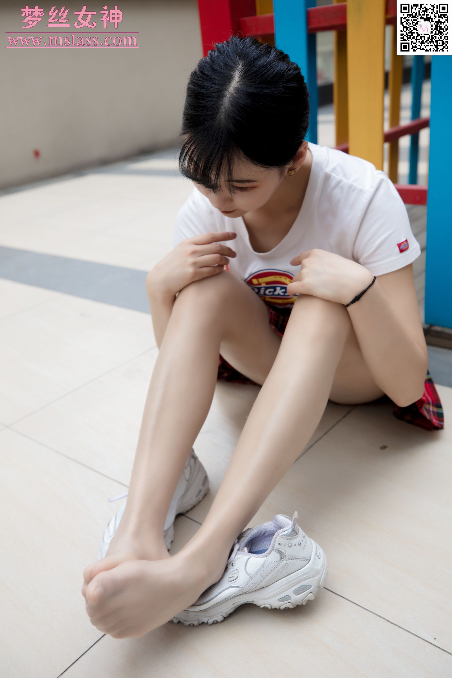 [梦丝女神MSLASS]  可岚 小白鞋的搭配