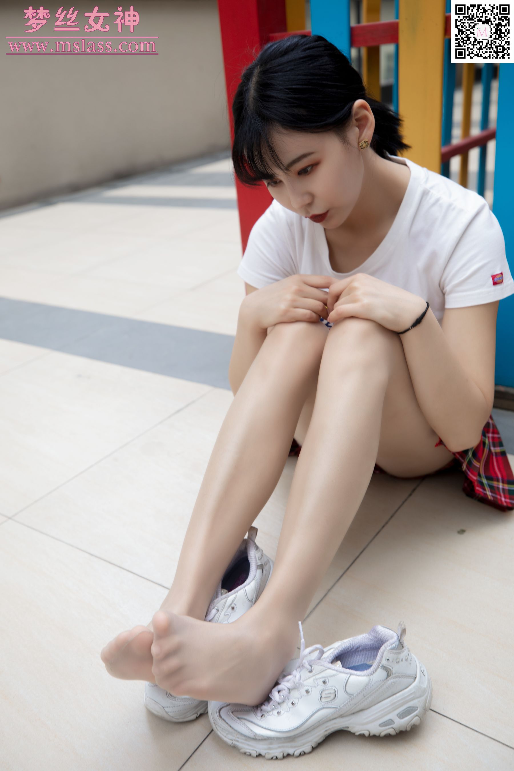 [梦丝女神MSLASS]  可岚 小白鞋的搭配