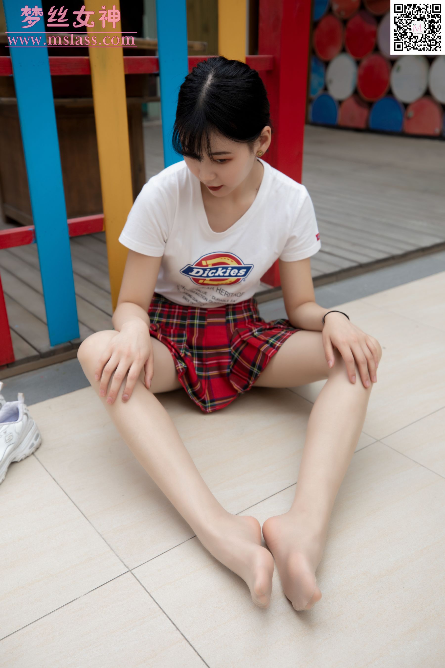 [梦丝女神MSLASS]  可岚 小白鞋的搭配