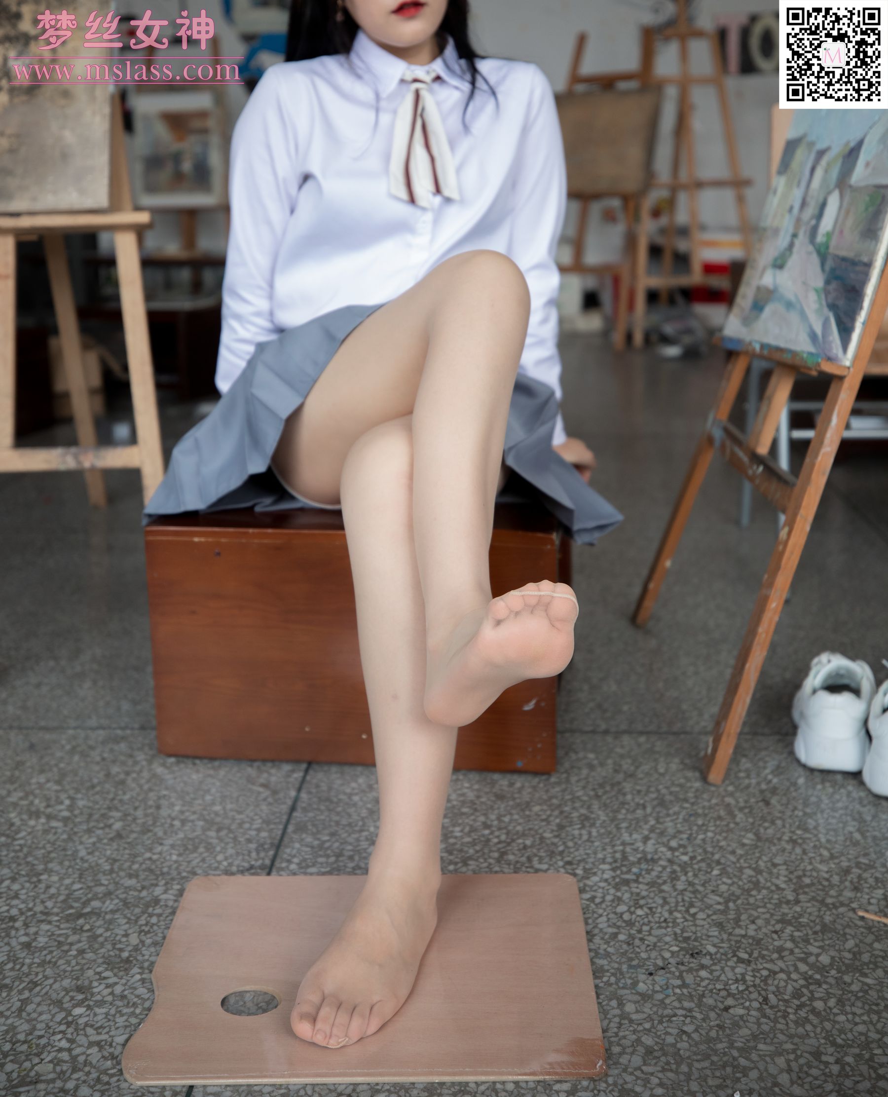 [梦丝女神MSLASS]  恬恬 画室乖乖女