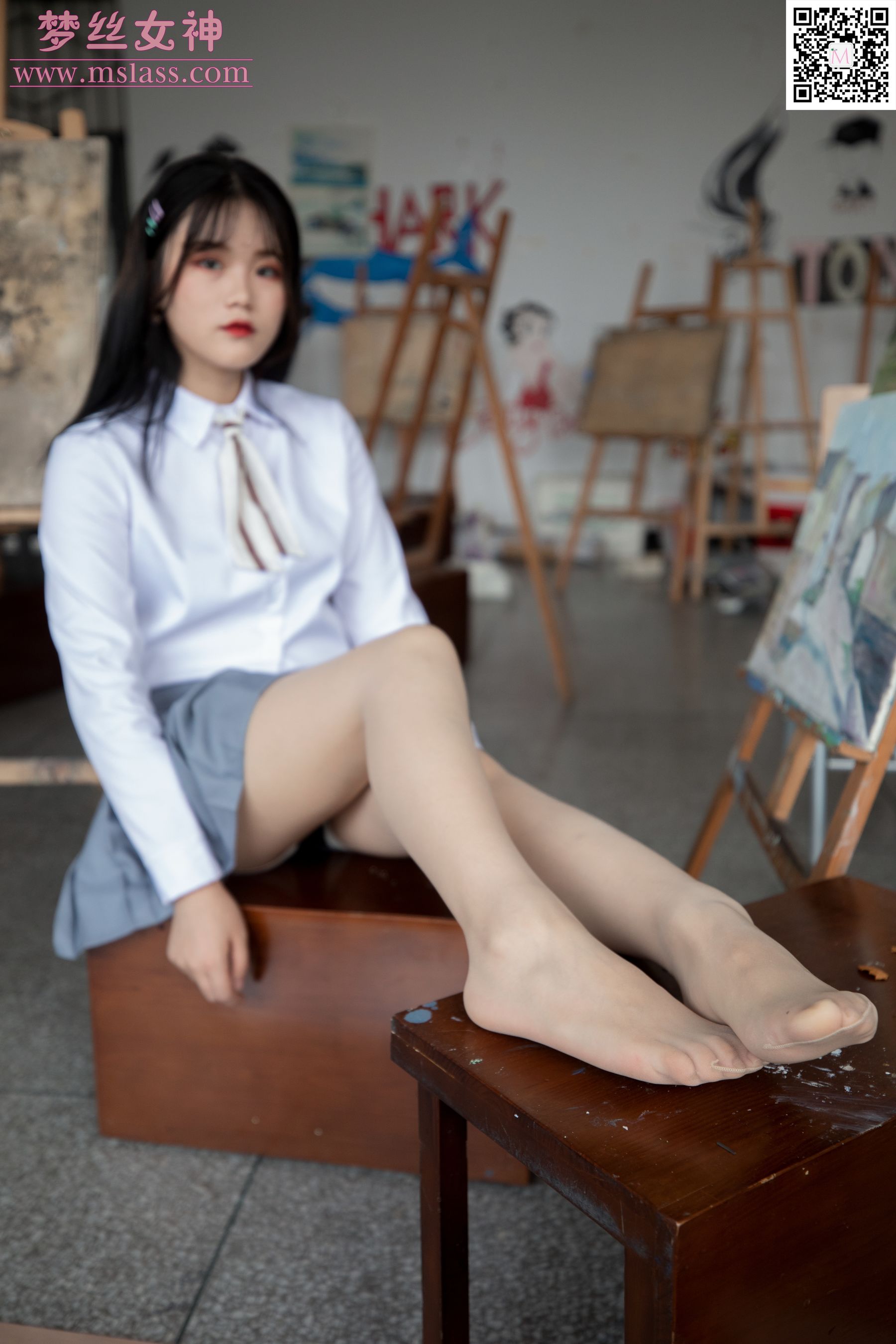 [梦丝女神MSLASS]  恬恬 画室乖乖女