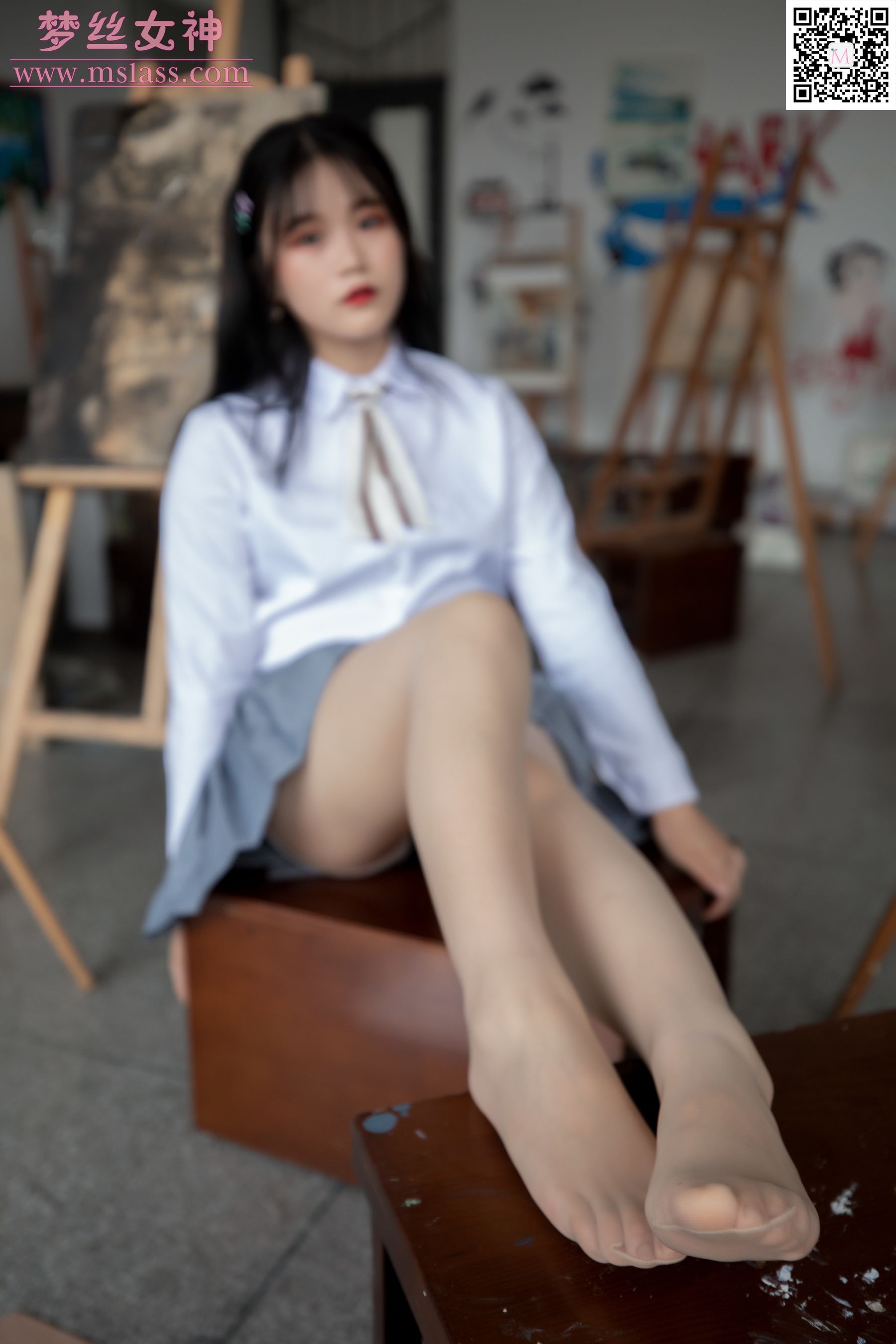 [梦丝女神MSLASS]  恬恬 画室乖乖女