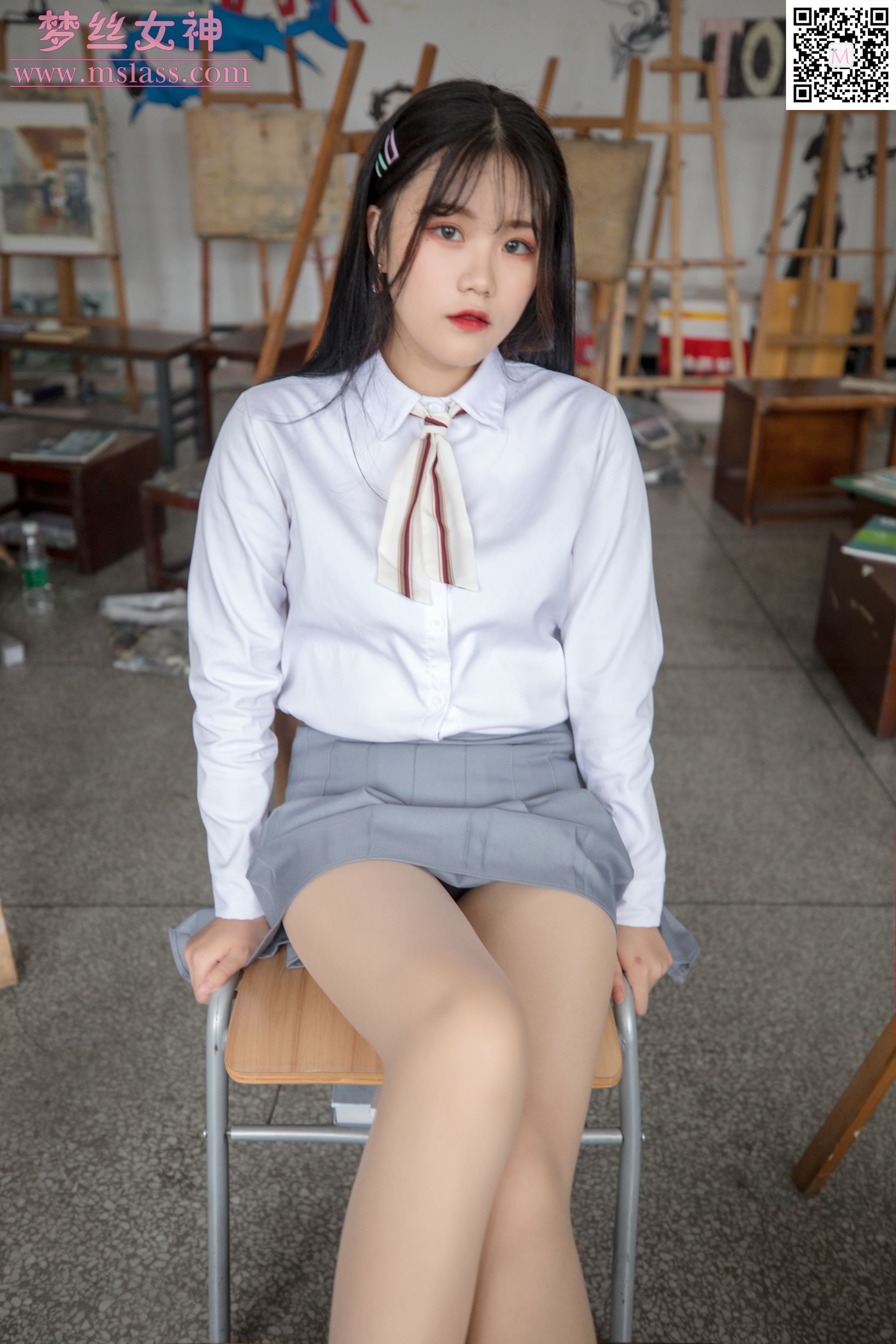 [梦丝女神MSLASS]  恬恬 画室乖乖女