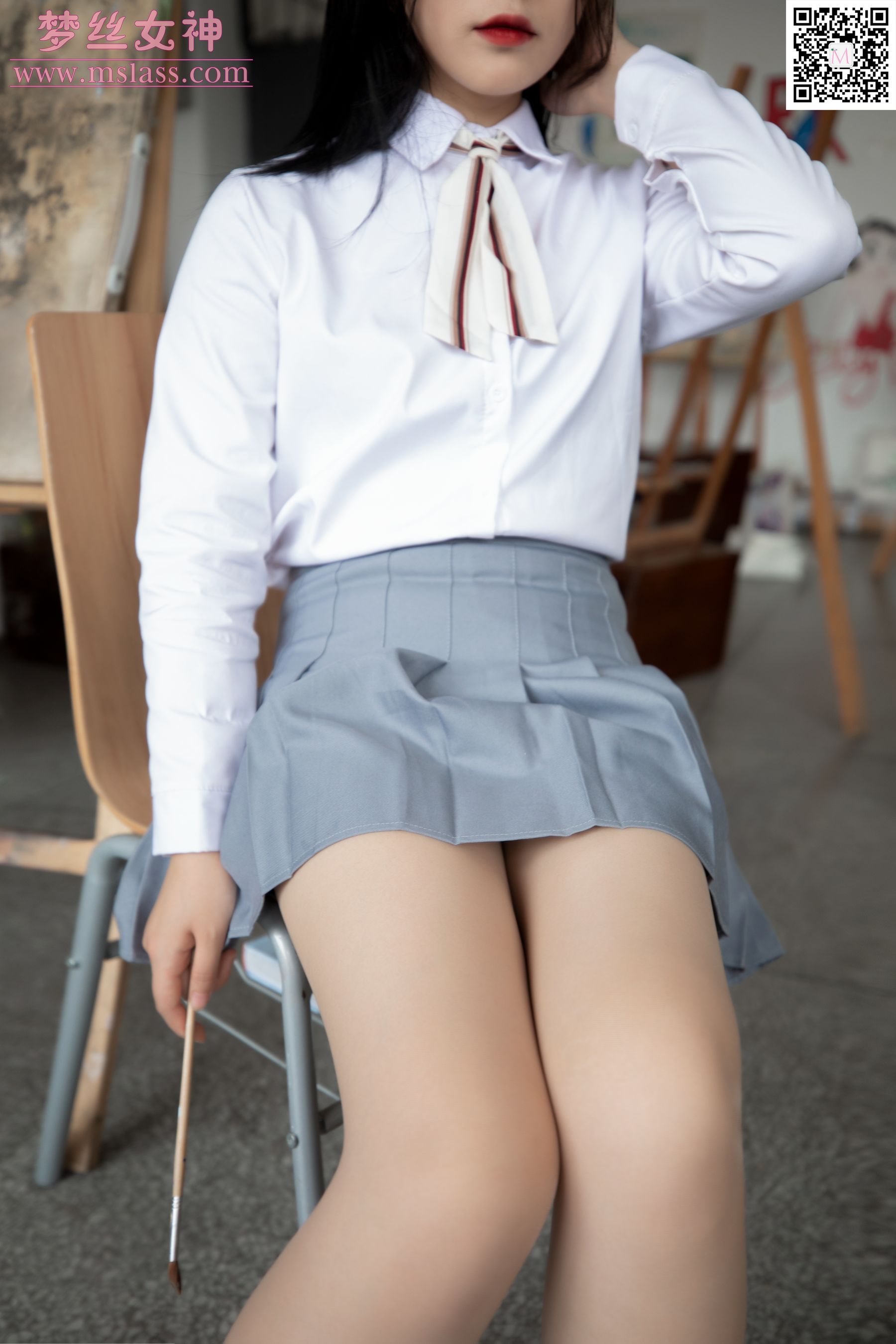 [梦丝女神MSLASS]  恬恬 画室乖乖女