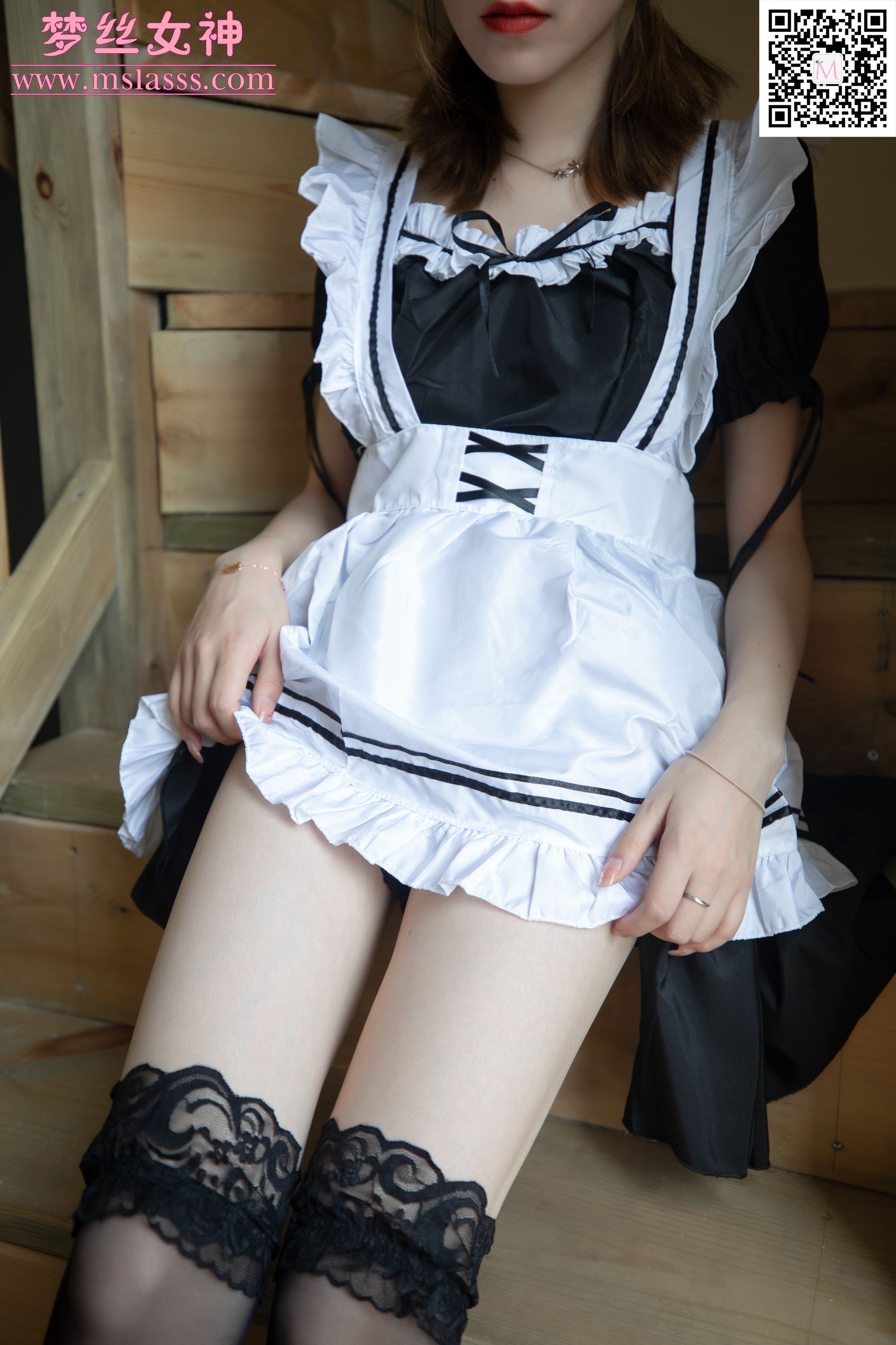 [梦丝女神MSLASS]  晓晓 蕾丝女仆