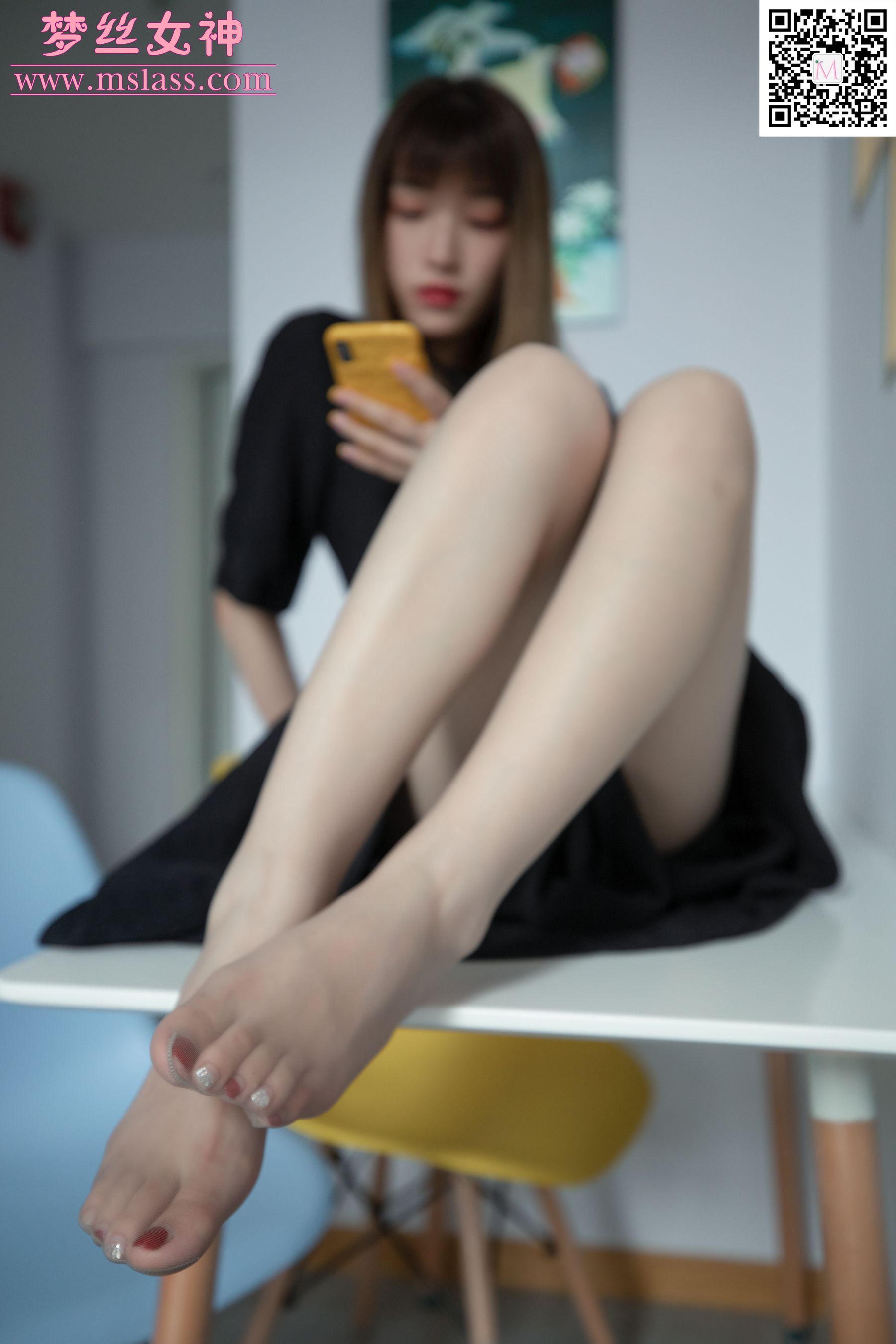 [梦丝女神MSLASS]  晓晓 黑衣少女