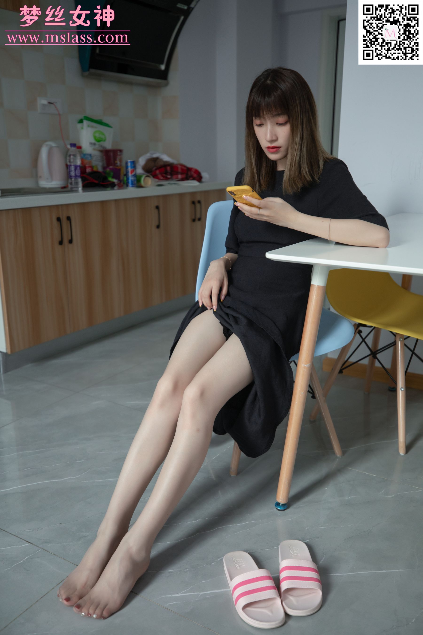 [梦丝女神MSLASS]  晓晓 黑衣少女
