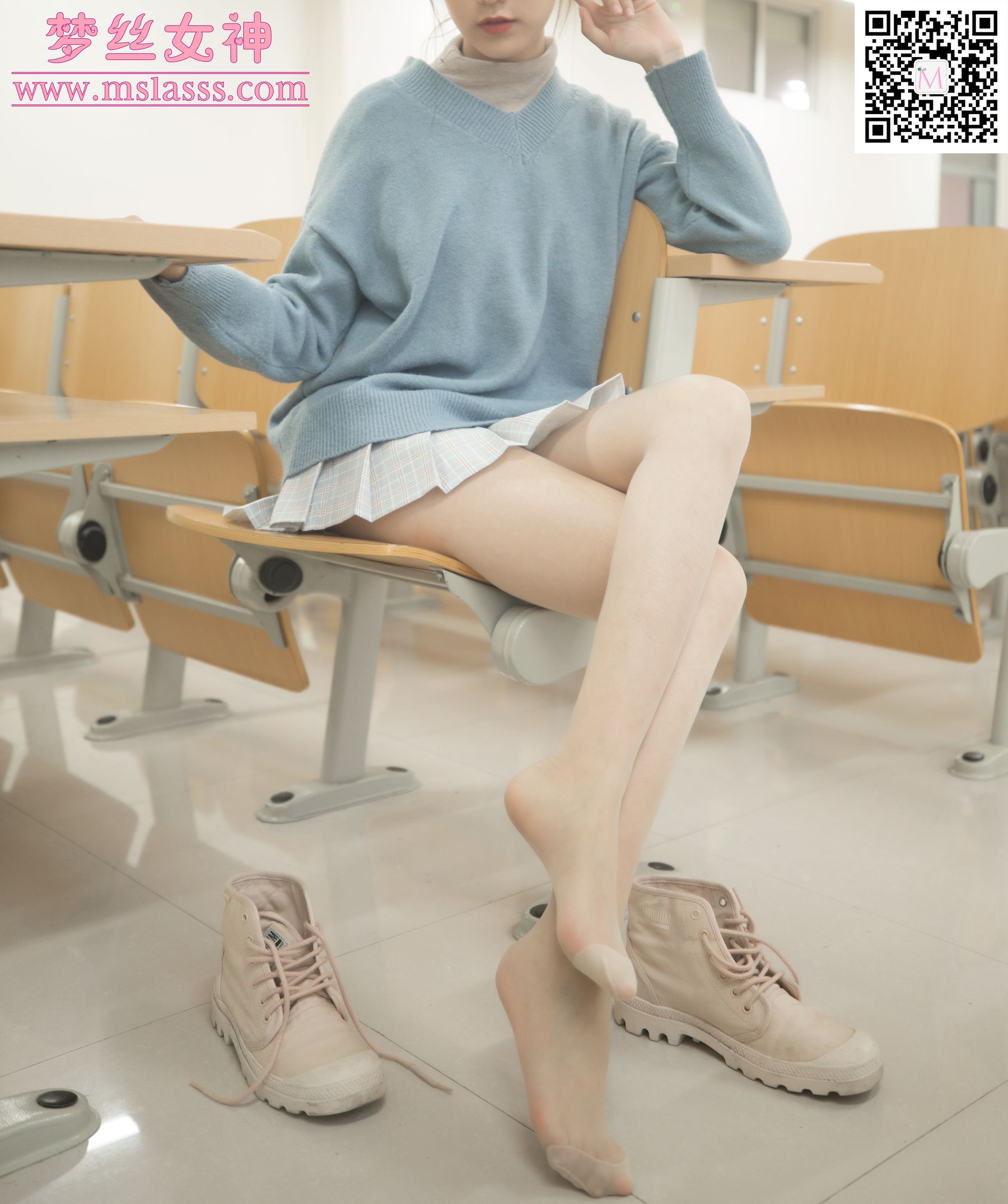 [梦丝女神MSLASS]  林可儿 学院风