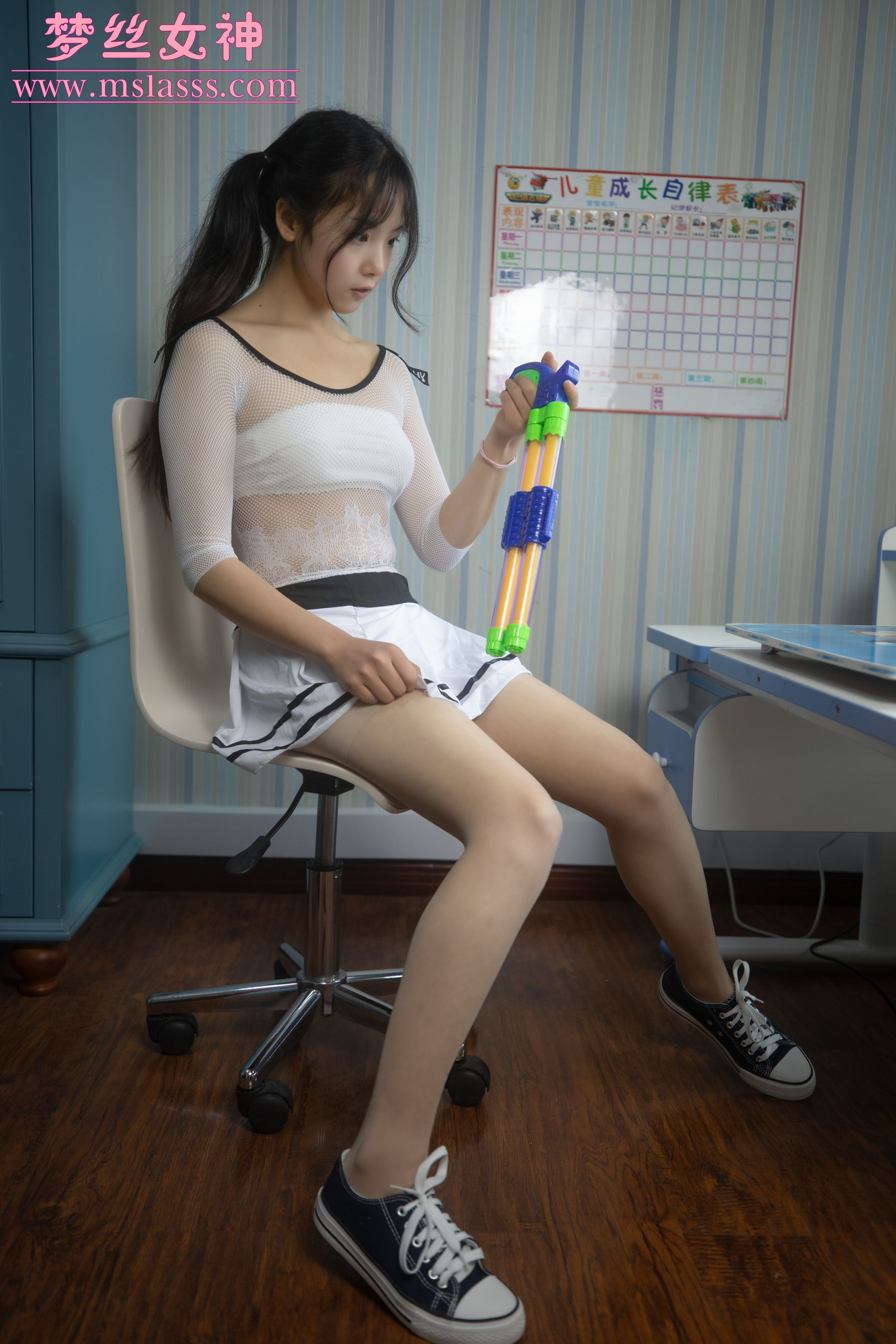 [梦丝女神MSLASS]  灵唯 双马尾杀！