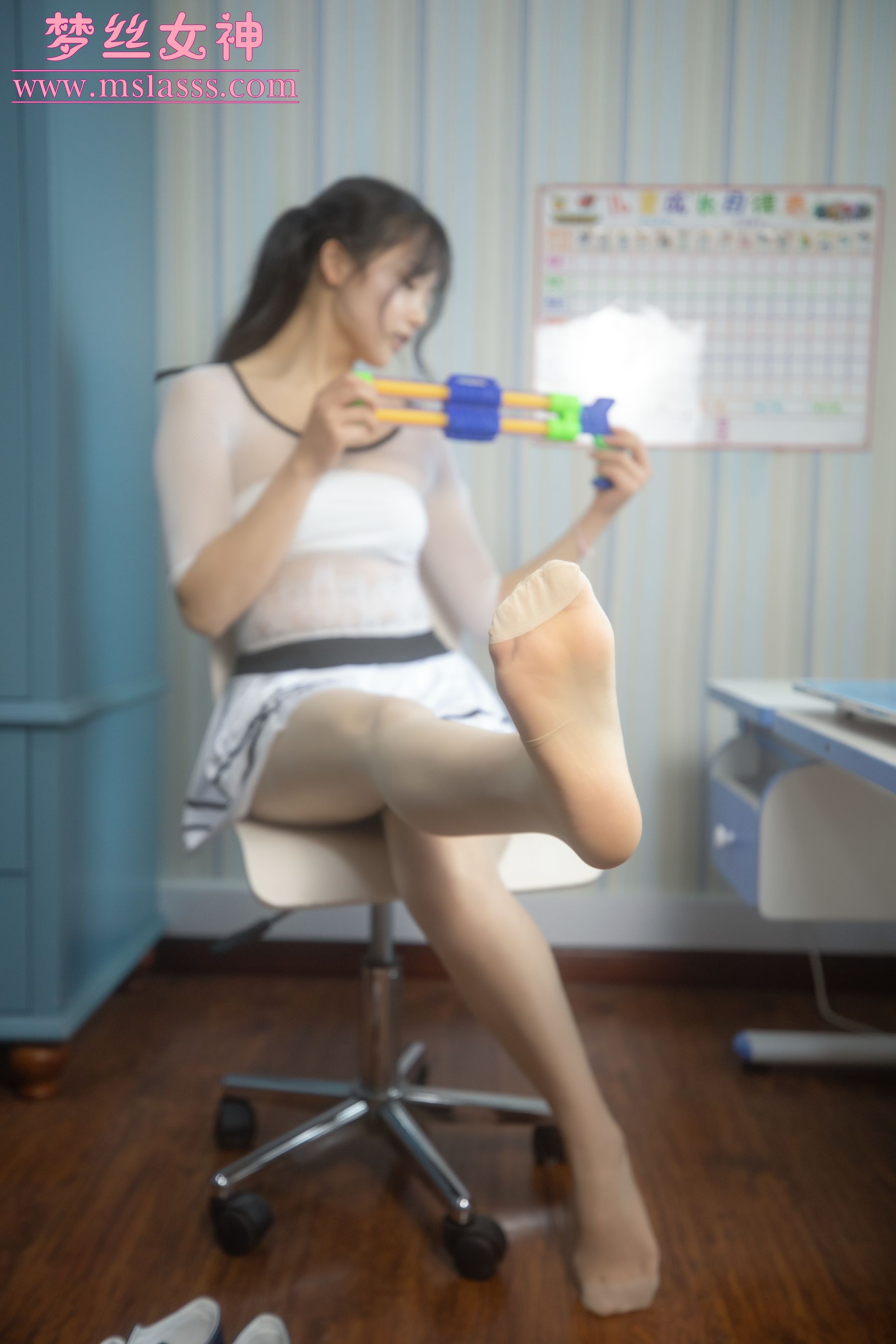 [梦丝女神MSLASS]  灵唯 双马尾杀！