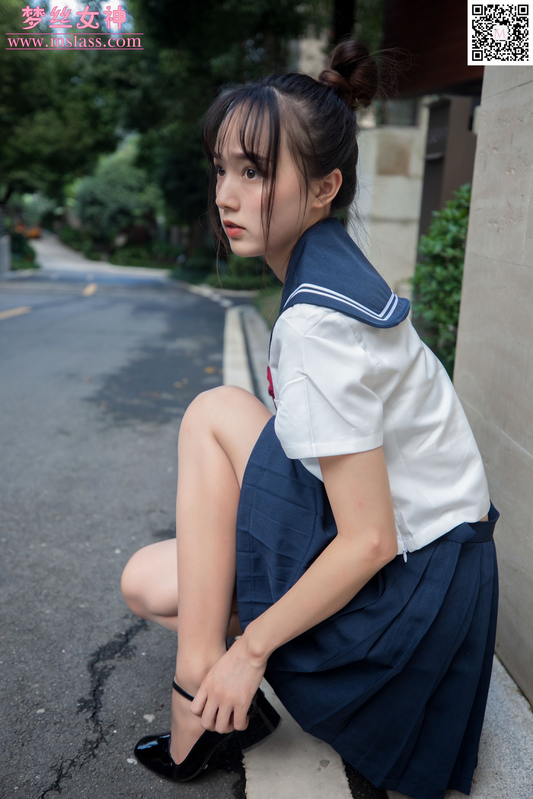 [梦丝女神MSLASS]  玥玥 JK小女神