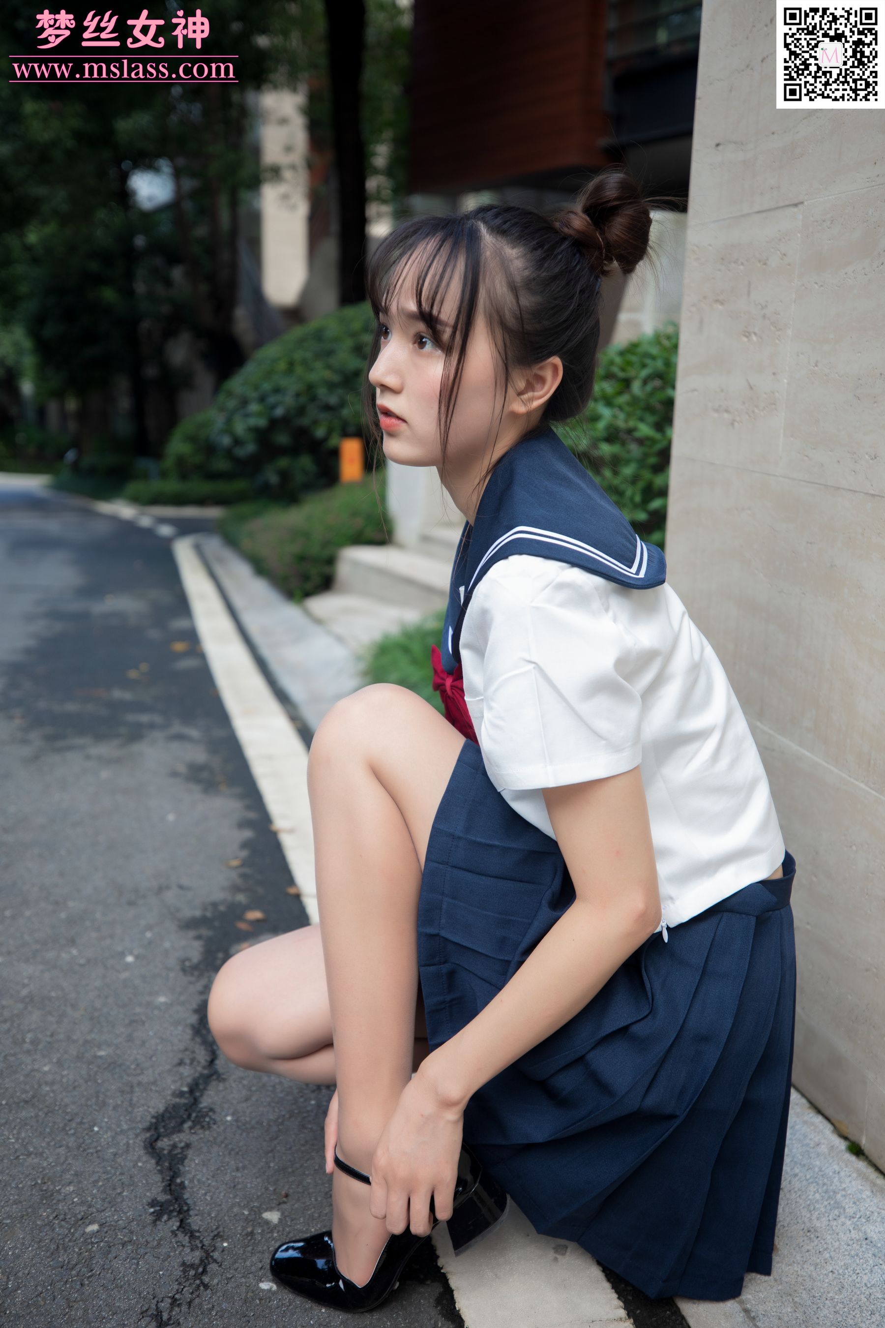 [梦丝女神MSLASS]  玥玥 JK小女神