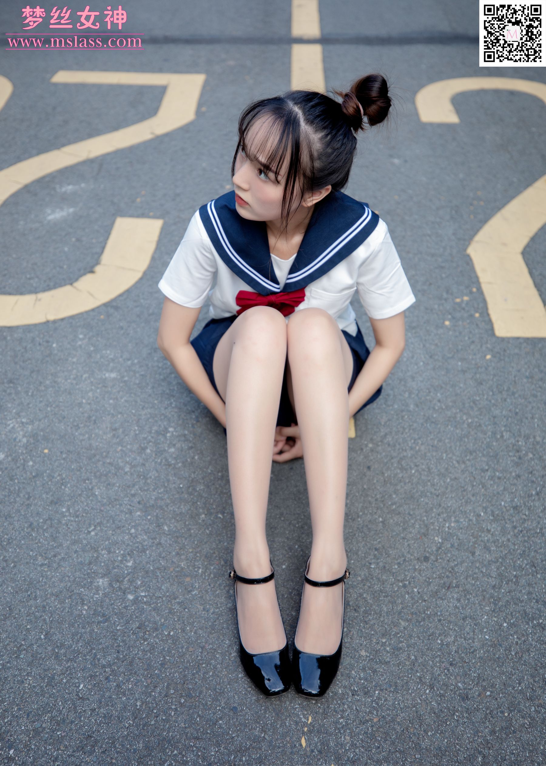[梦丝女神MSLASS]  玥玥 JK小女神