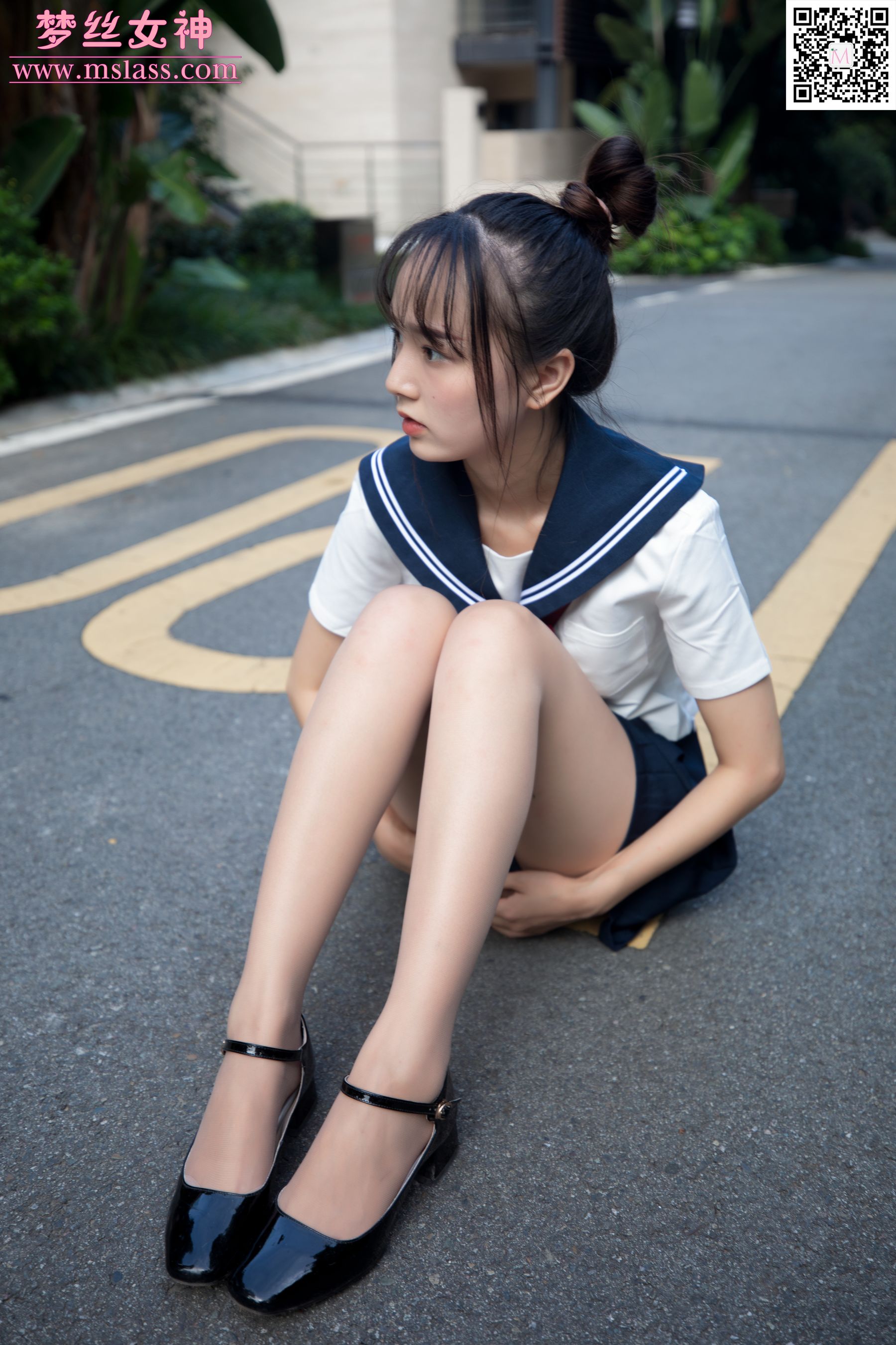 [梦丝女神MSLASS]  玥玥 JK小女神