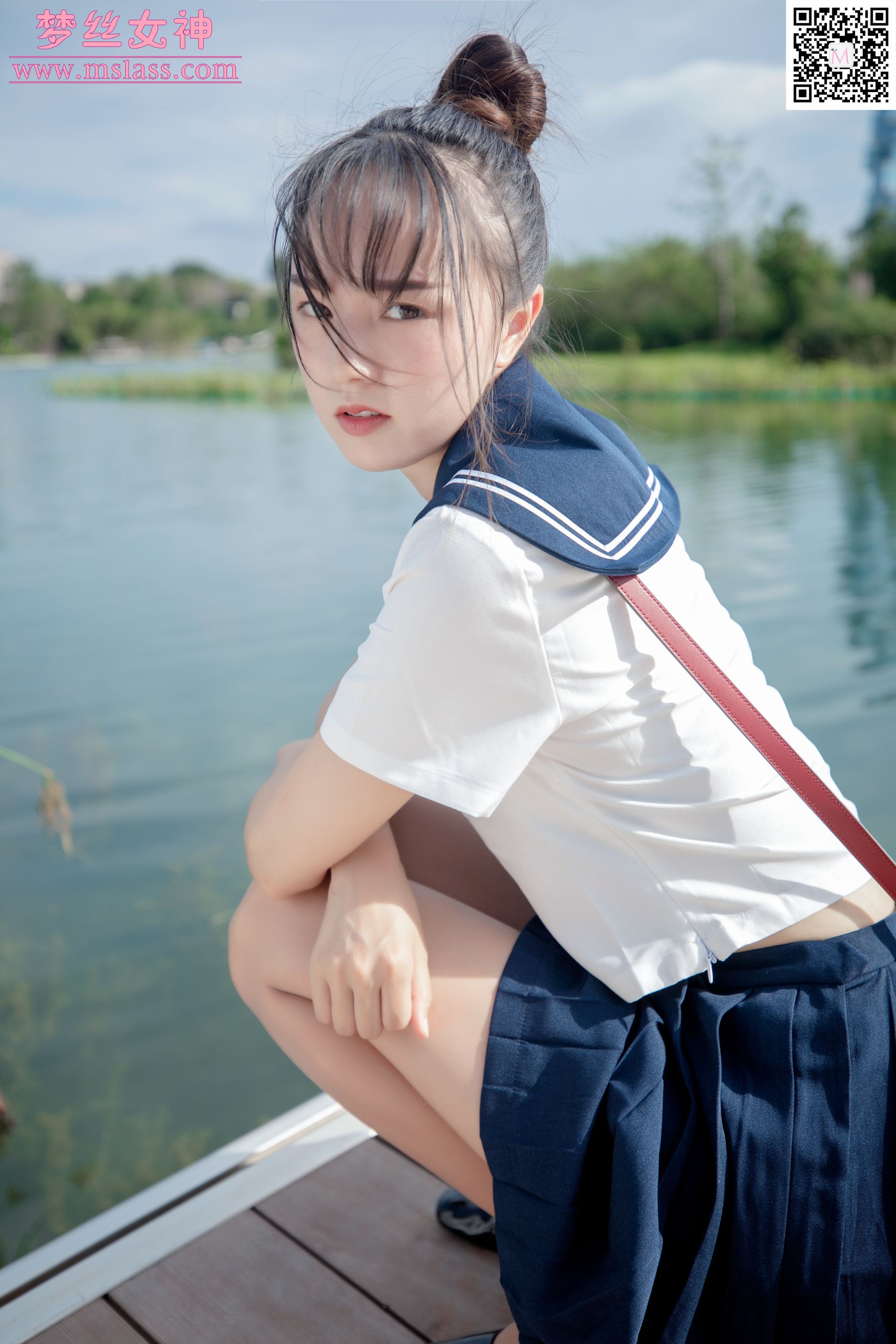 [梦丝女神MSLASS]  玥玥 JK小女神