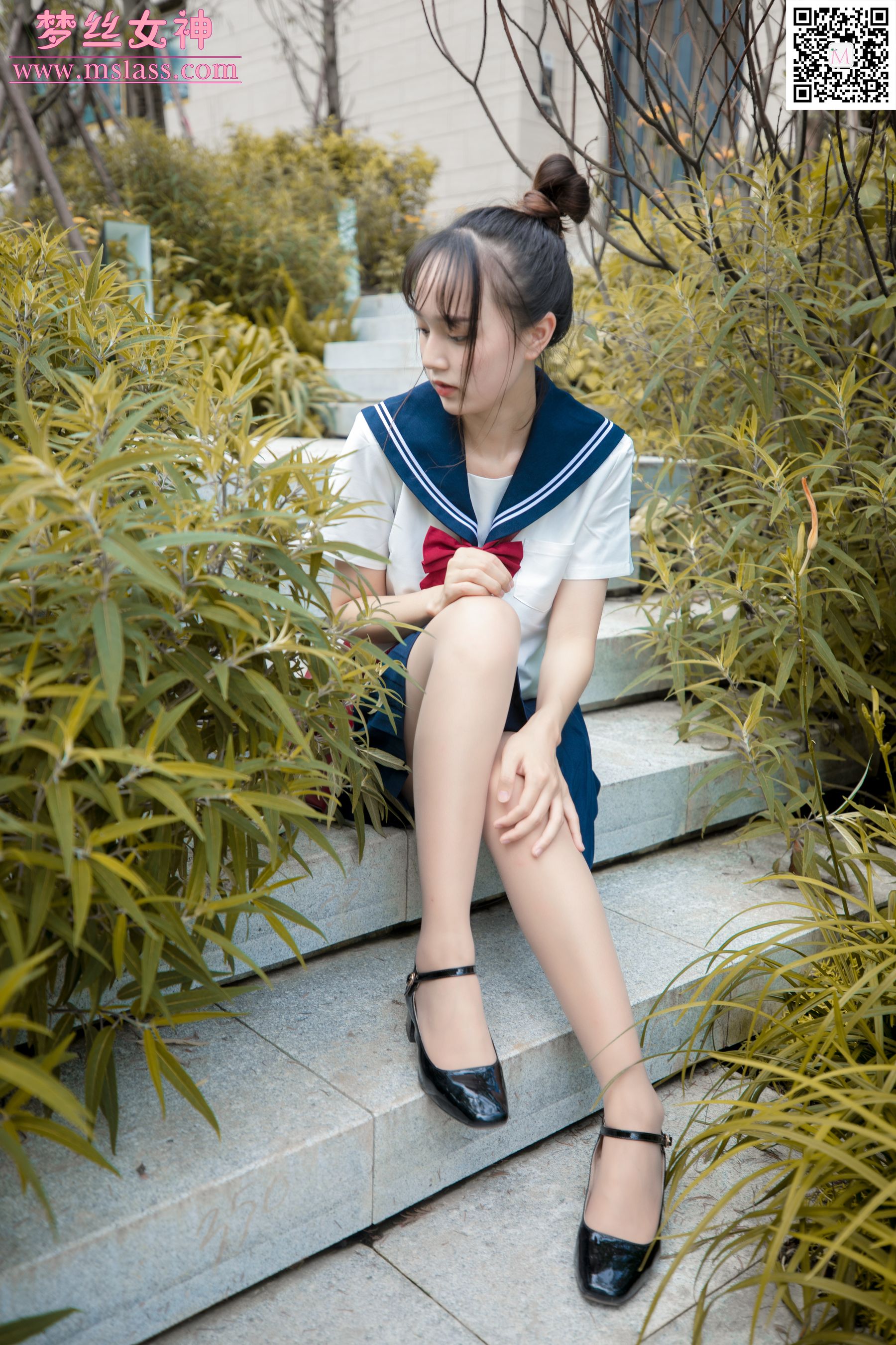 [梦丝女神MSLASS]  玥玥 JK小女神