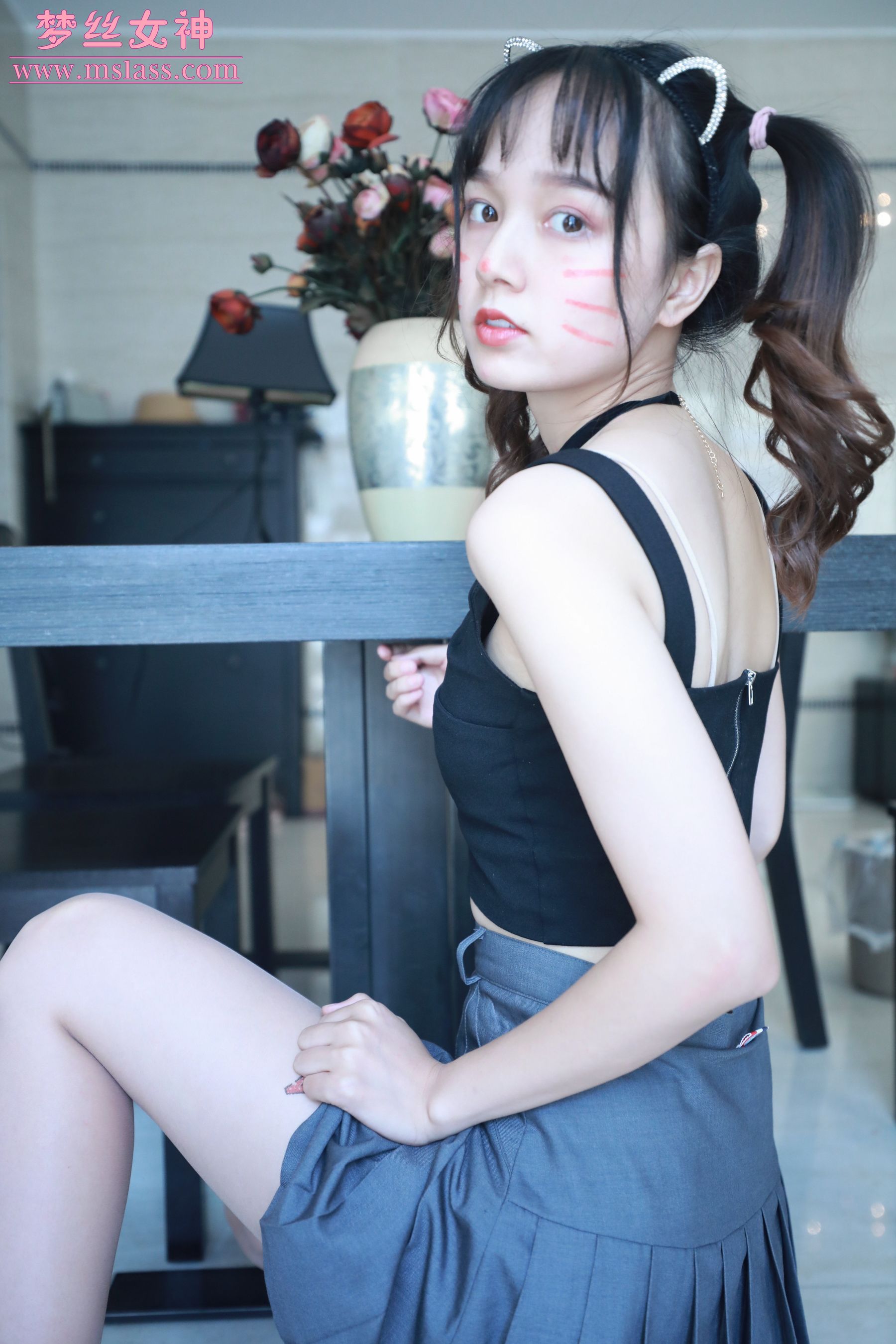 [梦丝女神MSLASS]  玥玥 家居小淑女