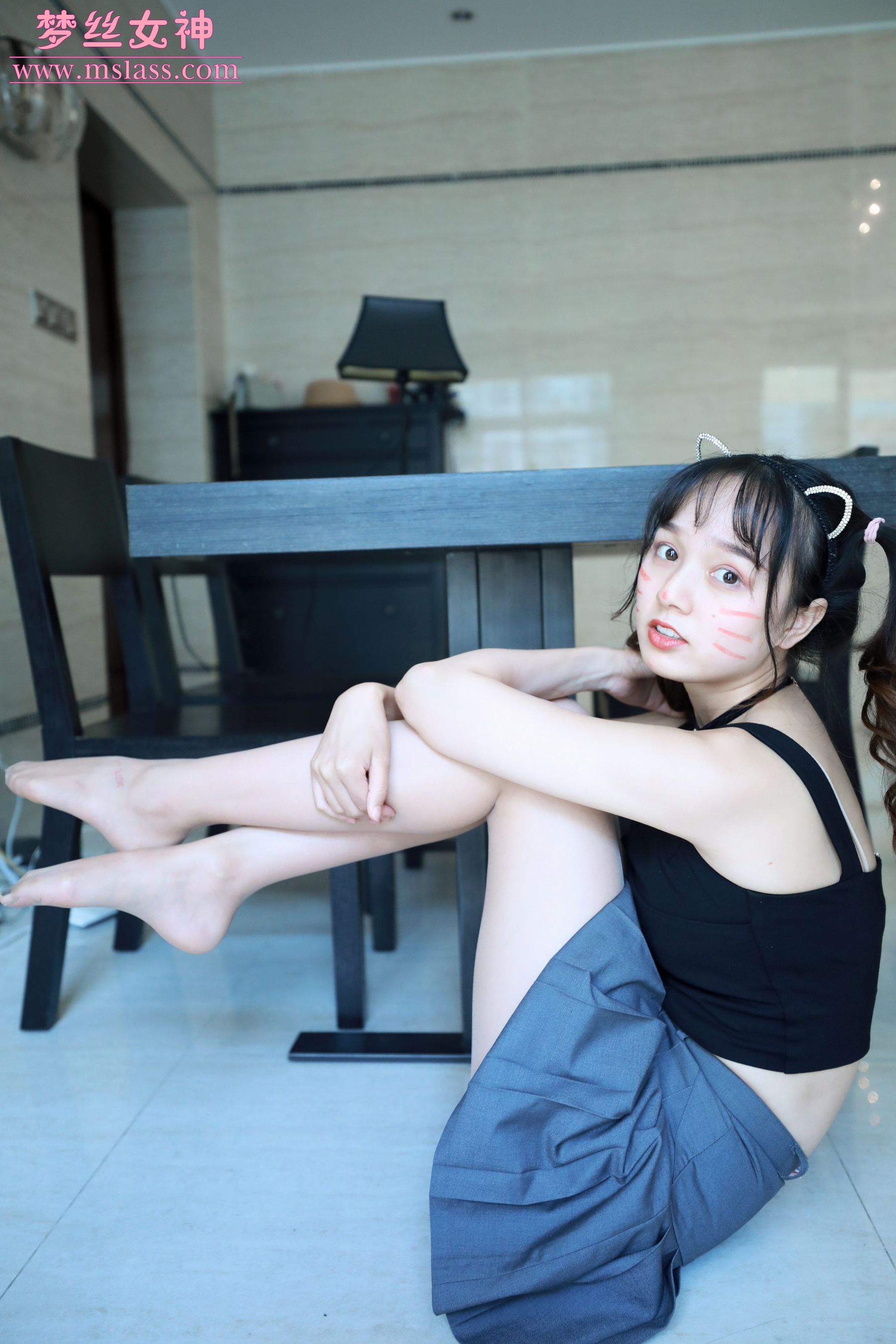 [梦丝女神MSLASS]  玥玥 家居小淑女