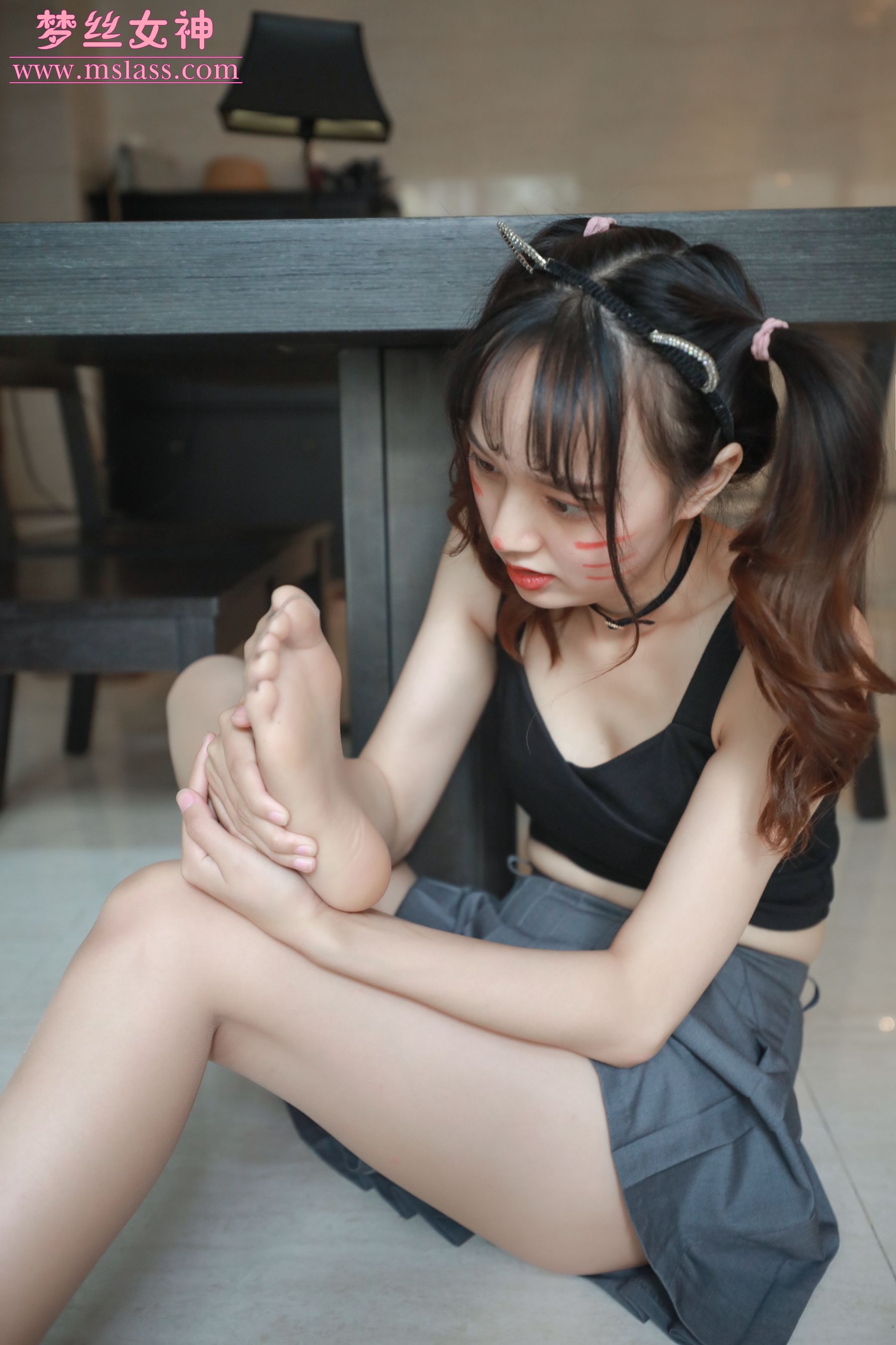 [梦丝女神MSLASS]  玥玥 家居小淑女