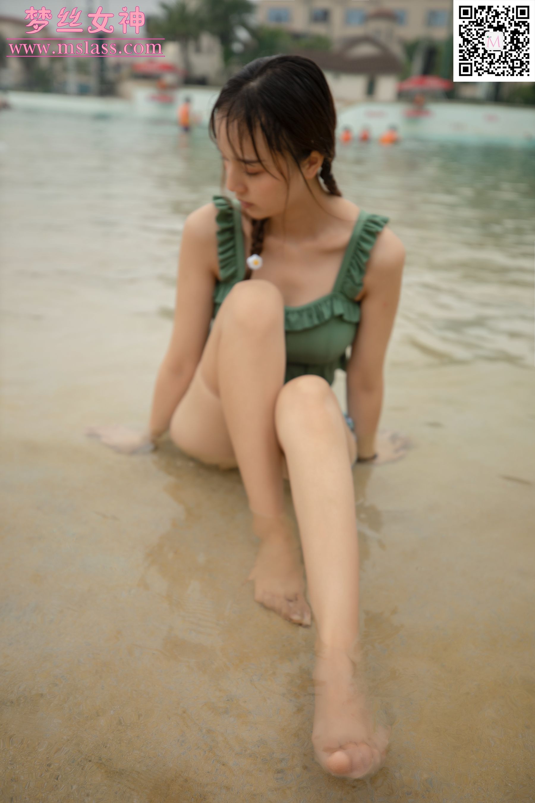 [梦丝女神MSLASS]  玥玥 泳池派对