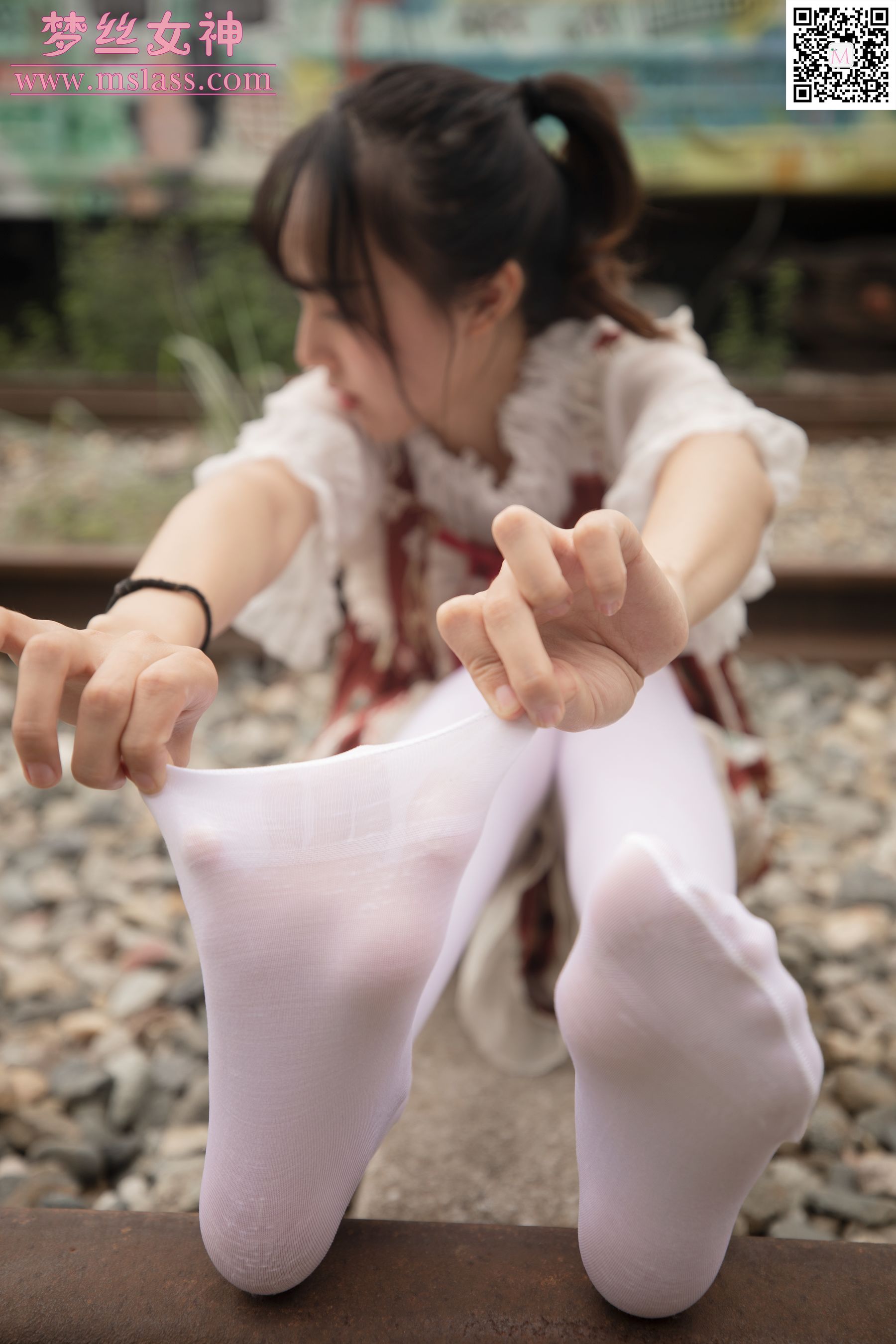 [梦丝女神MSLASS]  玥玥 白丝洛丽塔