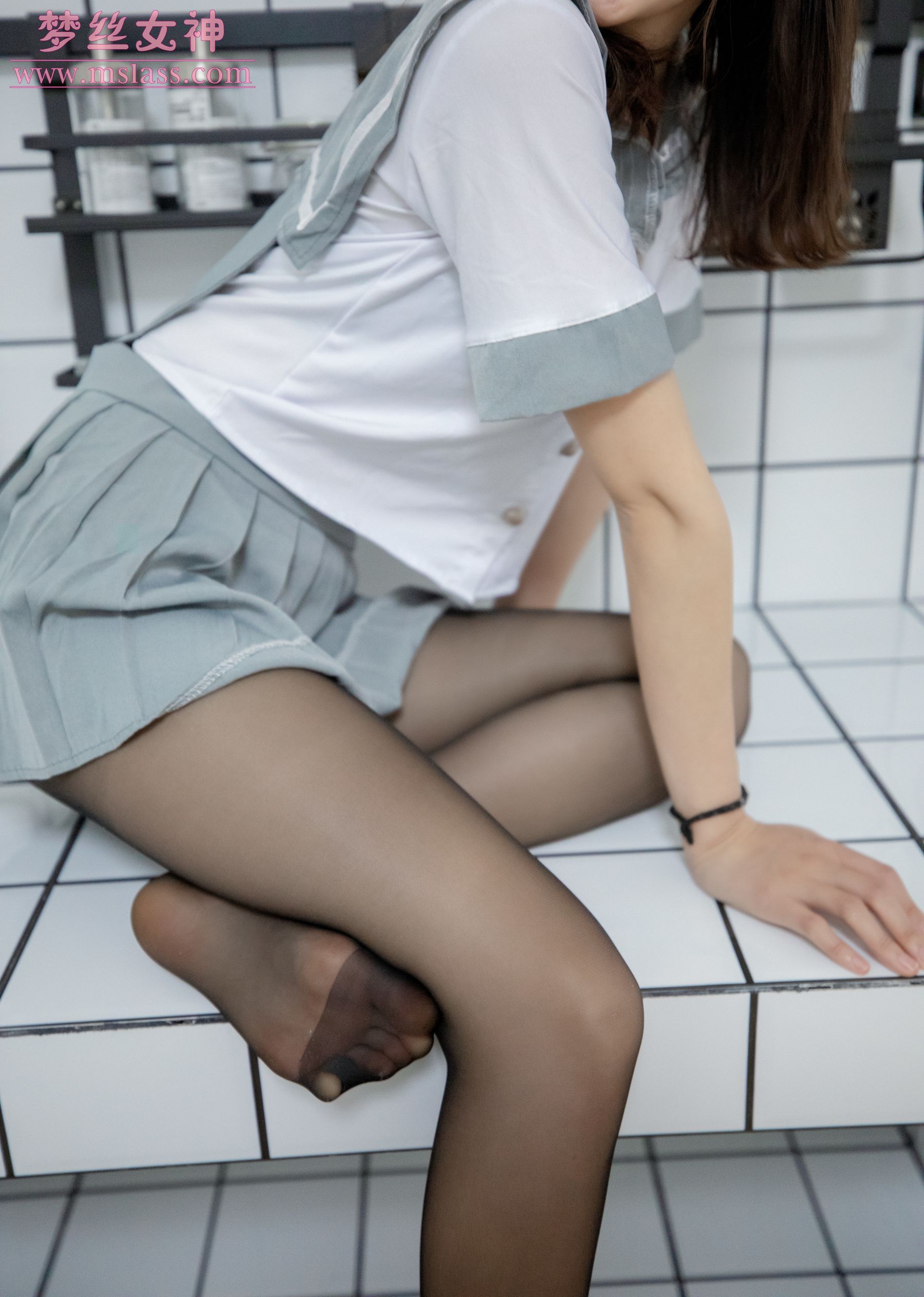 [梦丝女神MSLASS]  玥玥 白色空间（黑）