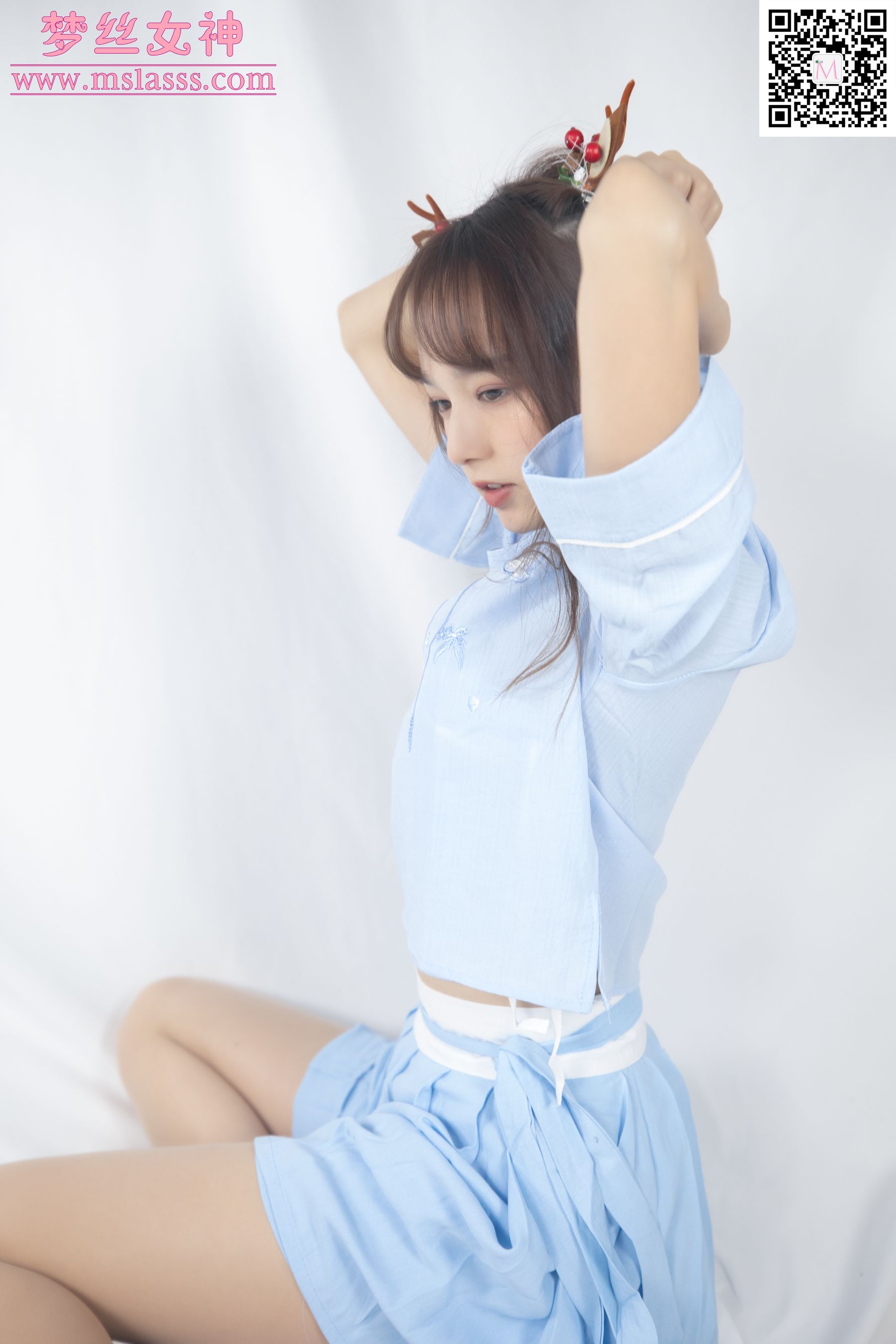 [梦丝女神MSLASS]  玥玥 蓝色古装仙女颜值