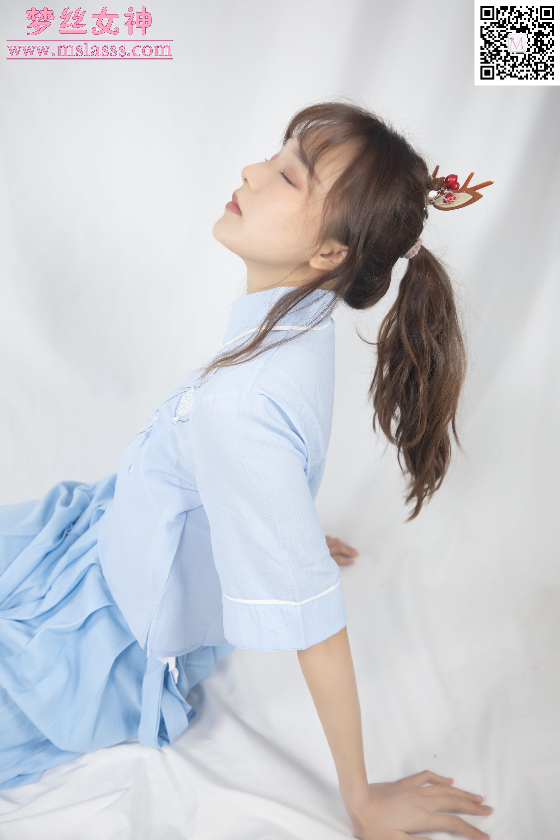[梦丝女神MSLASS]  玥玥 蓝色古装仙女颜值