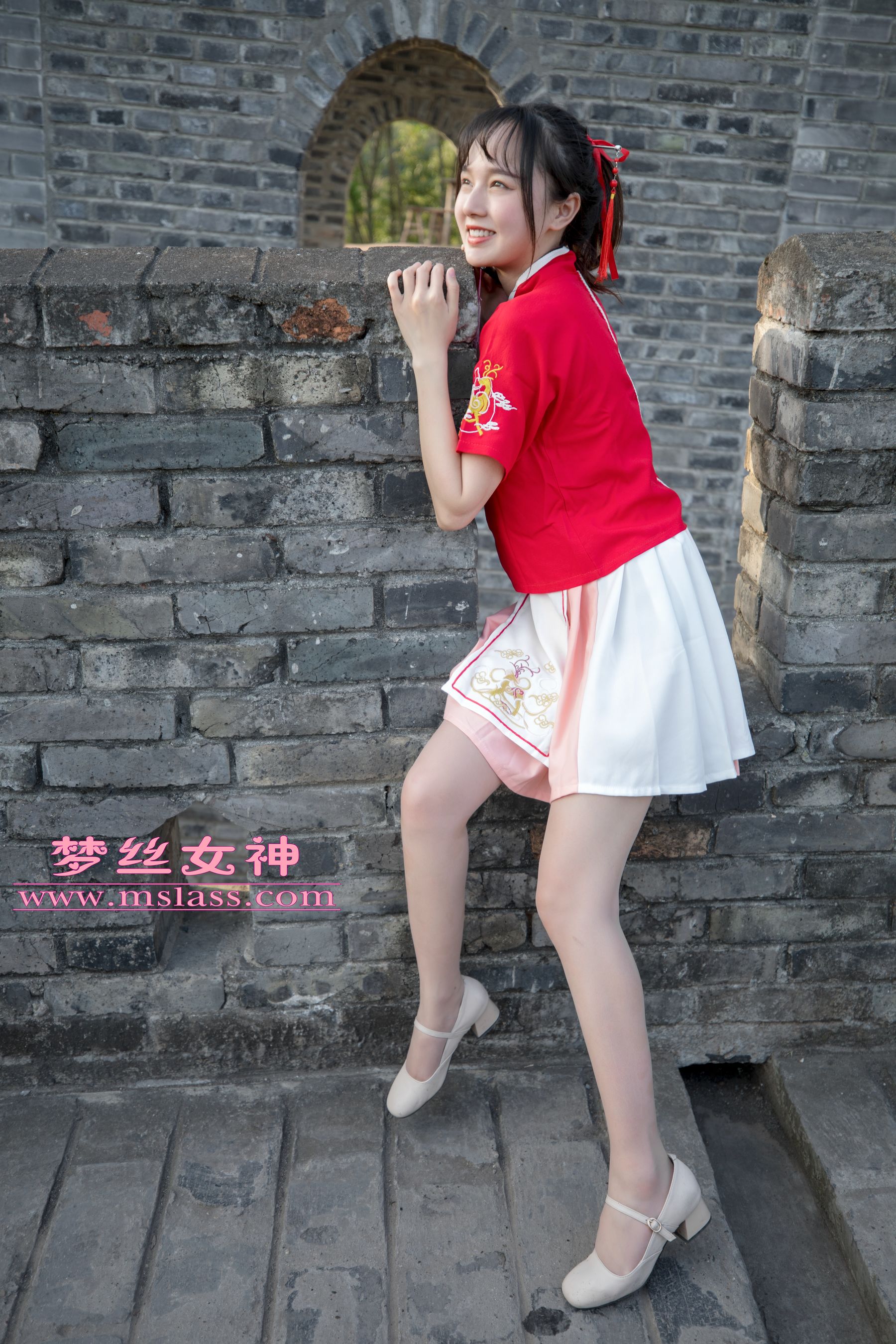 [梦丝女神MSLASS]  玥玥 长城古风少女