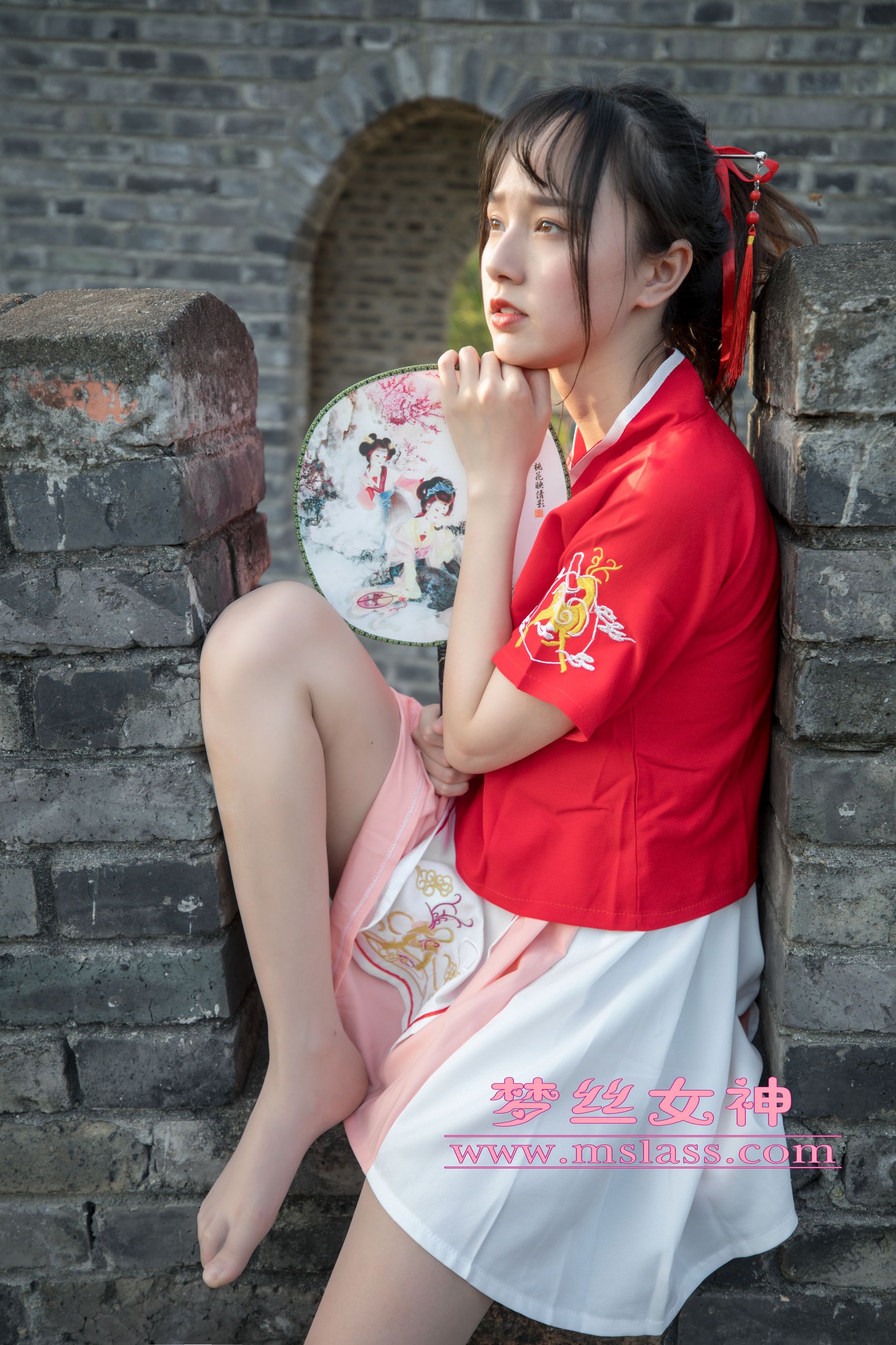 [梦丝女神MSLASS]  玥玥 长城古风少女